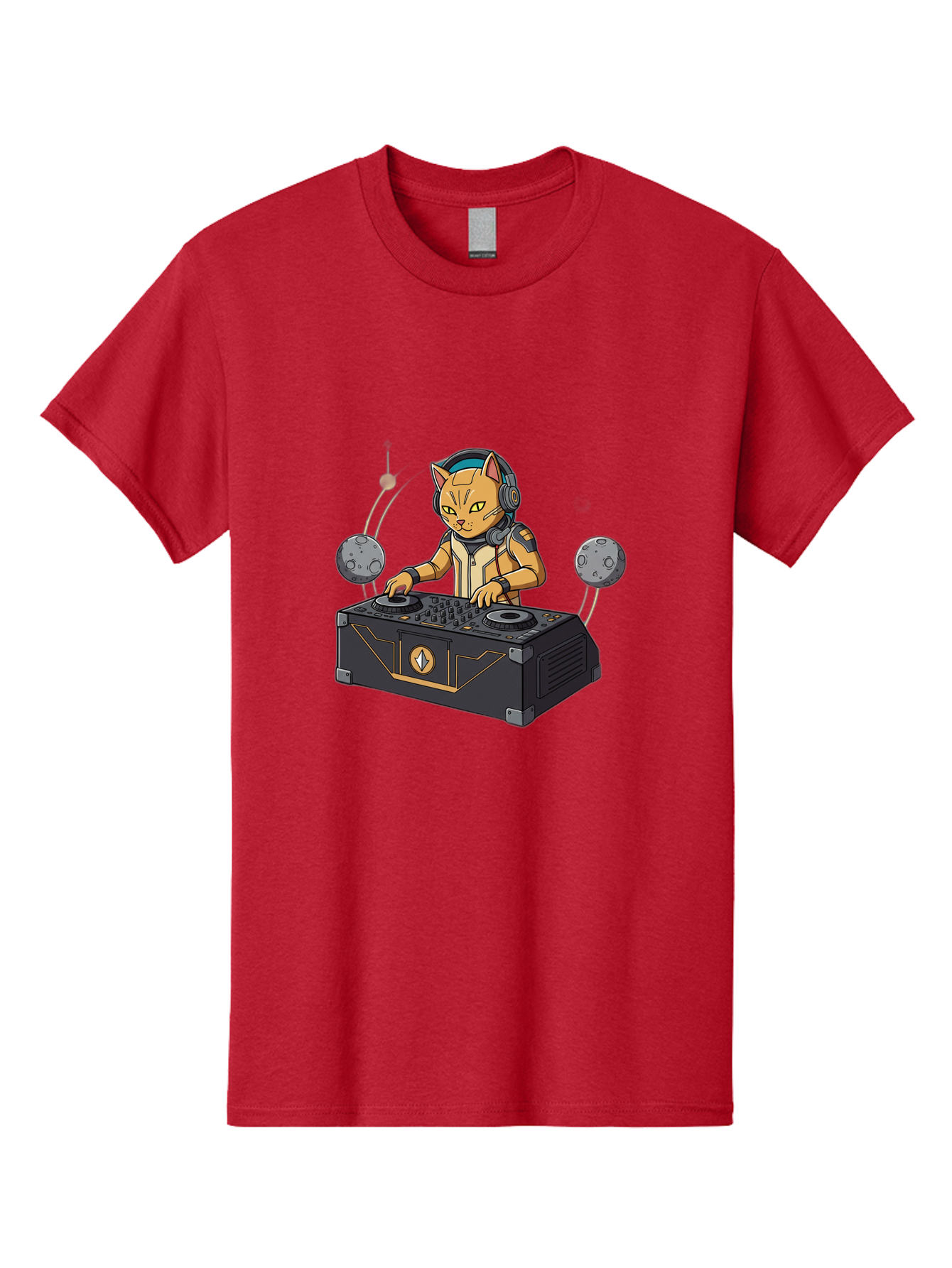 Astronaut-Cat-Dj Men'S Graphic Tee, 100% Cotton, Comfortable Casual Summer Wear, Machine Washable, Vintage Camera, Old Camera, Antique Camera, Black Camera, Classic Photography, Photography Equipment, Nostalgic Device, Film Camera, Camera Art Bal727