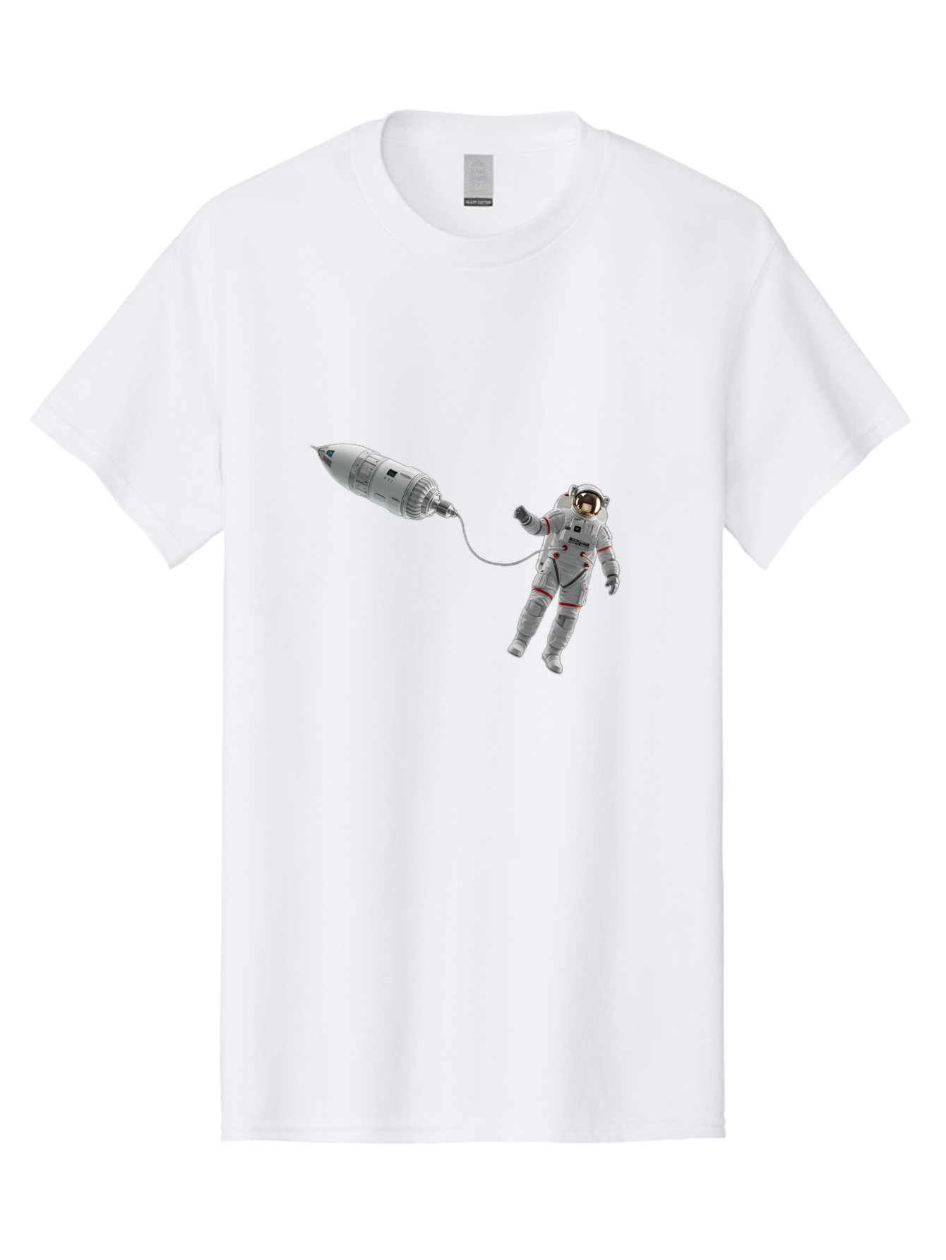 Astronaut-Tethered-To-Spacecraft Men'S Graphic Tee, 100% Cotton, Comfortable Casual Summer Wear, Machine Washable, Vintage Camera, Old Camera, Antique Camera, Black Camera, Classic Photography, Photography Equipment, Nostalgic Device, Bal730 5