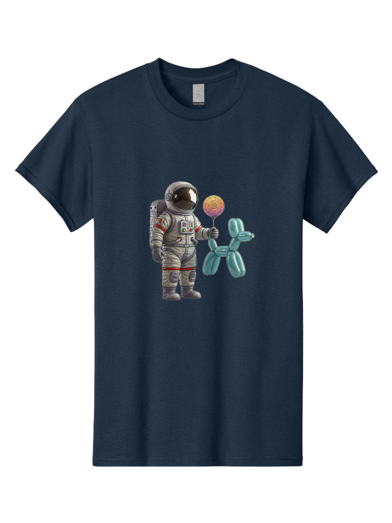 Astronaut-With-Balloon-Animal Men'S Graphic Tee, 100% Cotton, Comfortable Casual Summer Wear, Machine Washable, Vintage Camera, Old Camera, Antique Camera, Black Camera, Classic Photography, Photography Equipment, Nostalgic Device, Bal731