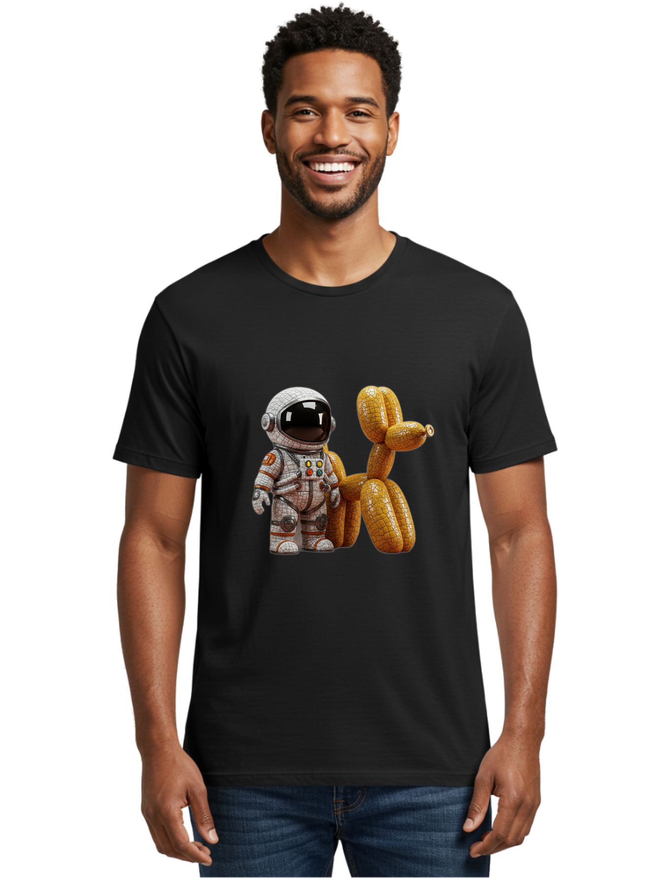 Astronaut-With-Balloon-Dog Men'S Graphic Tee, 100% Cotton, Comfortable Casual Summer Wear, Machine Washable, Vintage Camera, Old Camera, Antique Camera, Black Camera, Classic Photography, Photography Equipment, Nostalgic Device, Film Camera, Bal732 26