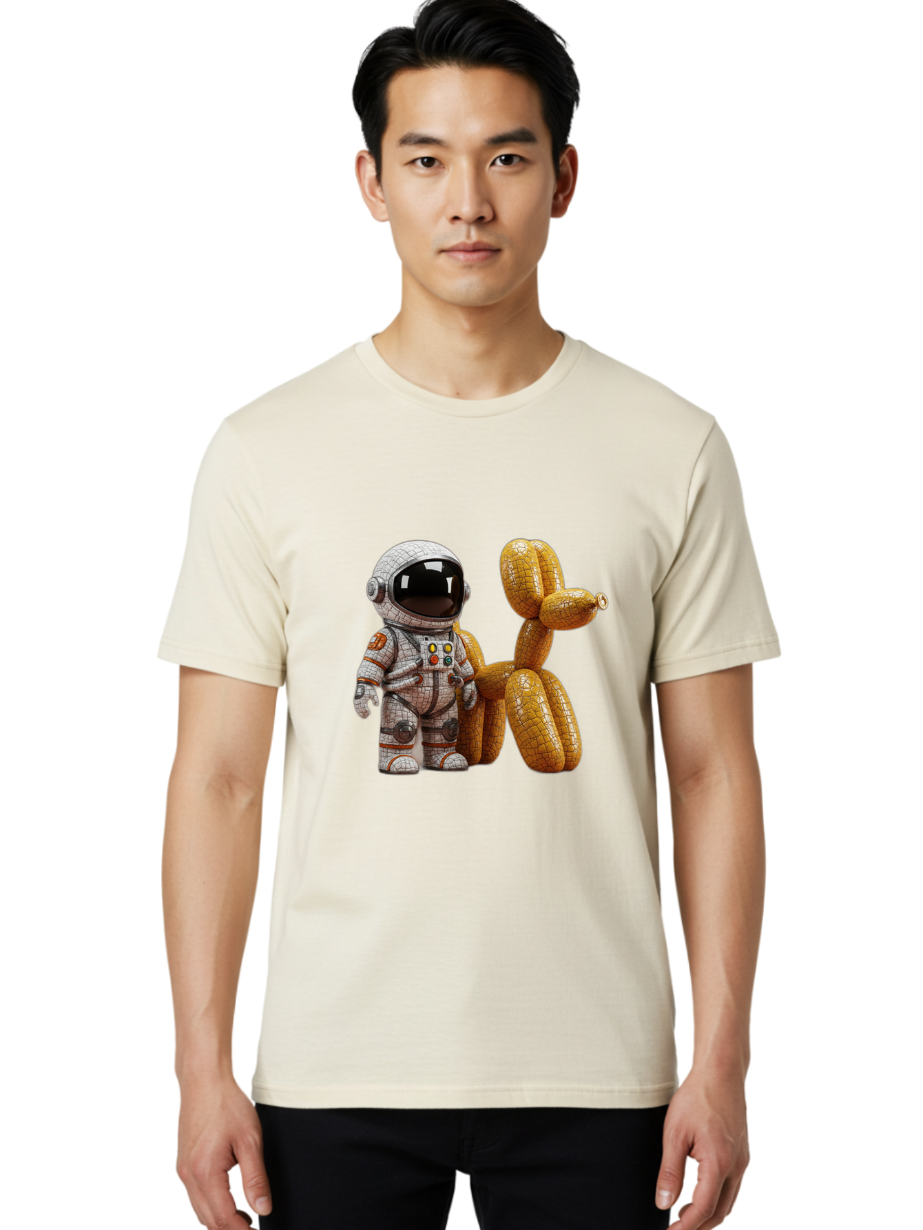 Astronaut-With-Balloon-Dog Men'S Graphic Tee, 100% Cotton, Comfortable Casual Summer Wear, Machine Washable, Vintage Camera, Old Camera, Antique Camera, Black Camera, Classic Photography, Photography Equipment, Nostalgic Device, Film Camera, Bal732 23