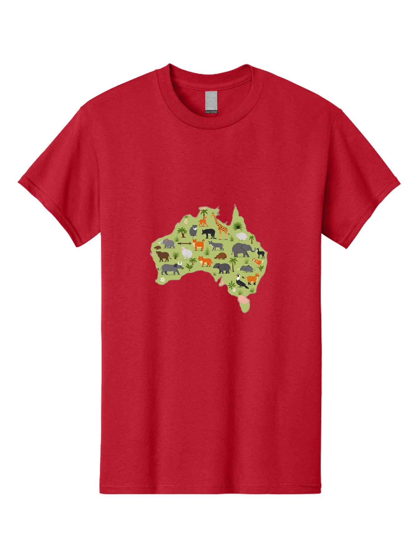 Australian-Animals-Map Men'S Graphic Tee, 100% Cotton, Comfortable Casual Summer Wear, Machine Washable, Vintage Camera, Old Camera, Antique Camera, Black Camera, Classic Photography, Photography Equipment, Nostalgic Device, Film Camera, Bal735
