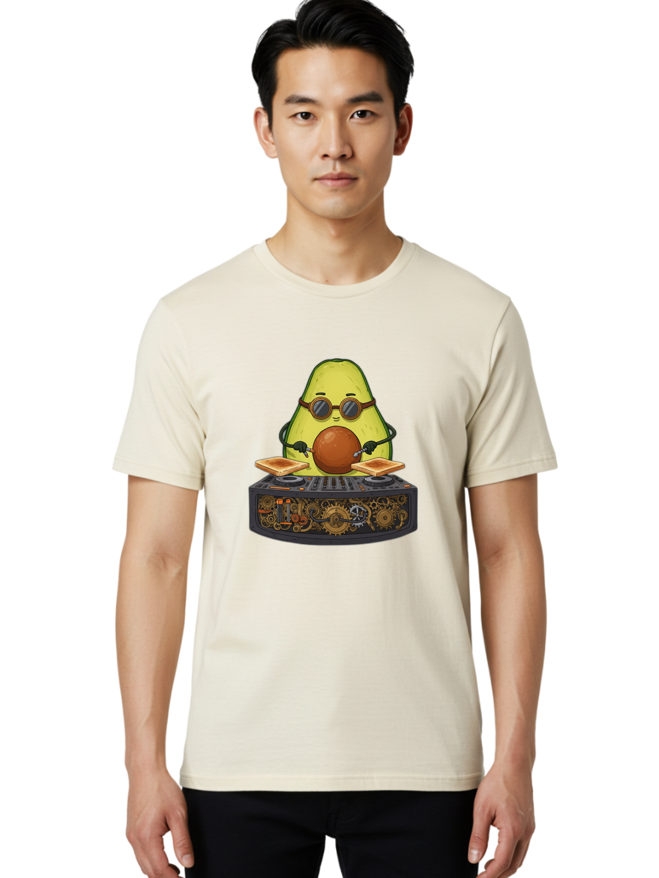 Avocado-Dj-5 Men'S Graphic Tee, 100% Cotton, Comfortable Casual Summer Wear, Machine Washable, Vintage Camera, Old Camera, Antique Camera, Black Camera, Classic Photography, Photography Equipment, Nostalgic Device, Film Camera, Camera Art Bal741 25