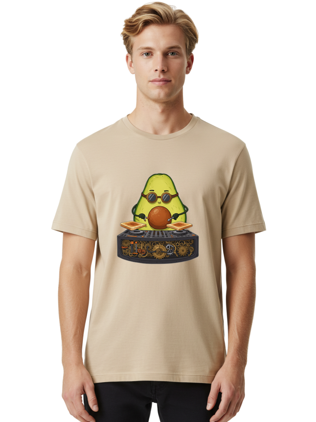 Avocado-Dj-5 Men'S Graphic Tee, 100% Cotton, Comfortable Casual Summer Wear, Machine Washable, Vintage Camera, Old Camera, Antique Camera, Black Camera, Classic Photography, Photography Equipment, Nostalgic Device, Film Camera, Camera Art Bal741 24