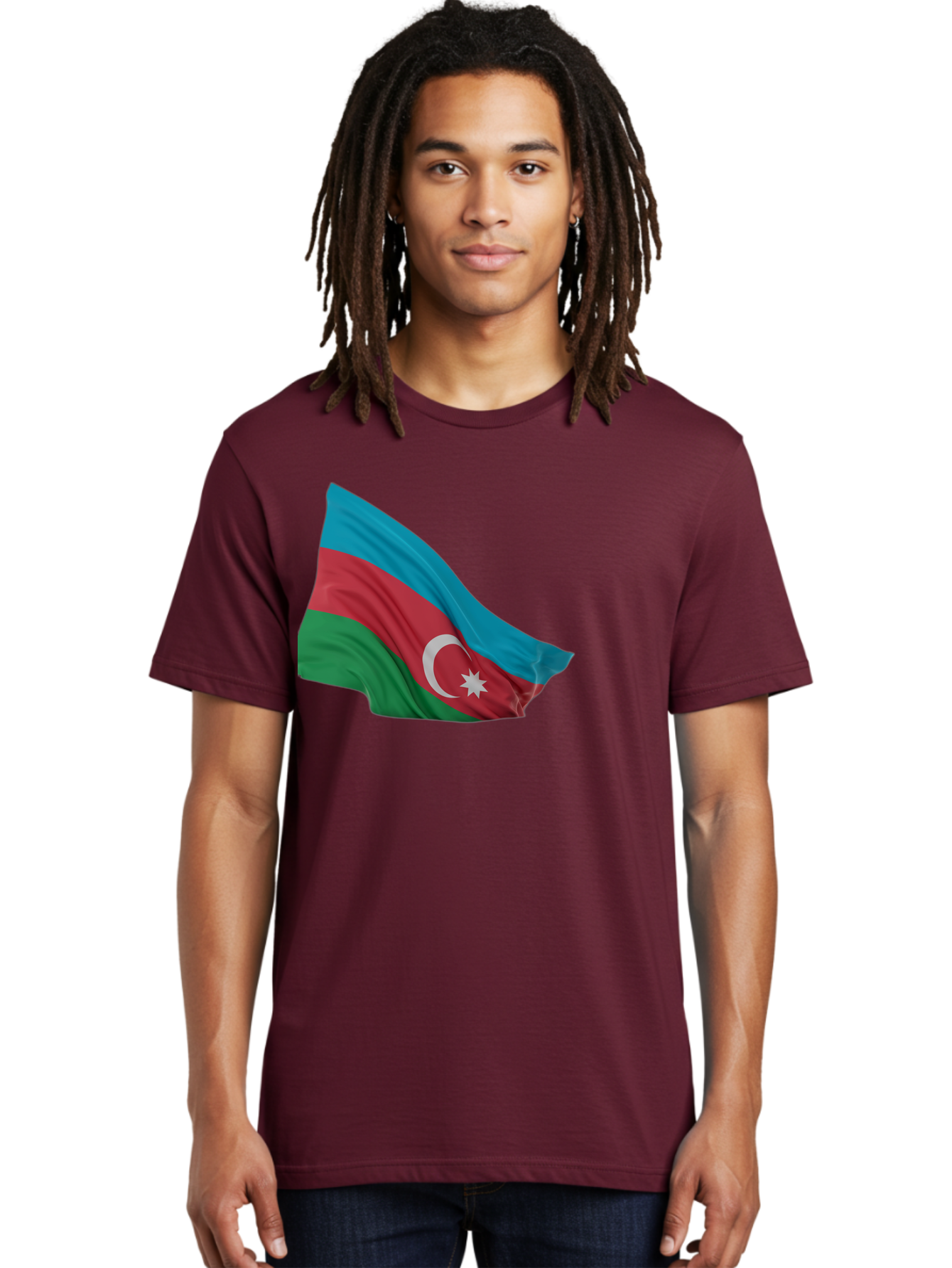 Azerbaijan-Flag Men'S Graphic Tee, 100% Cotton, Comfortable Casual Summer Wear, Machine Washable, Vintage Camera, Old Camera, Antique Camera, Black Camera, Classic Photography, Photography Equipment, Nostalgic Device, Film Camera, Camera Art Bal743 24