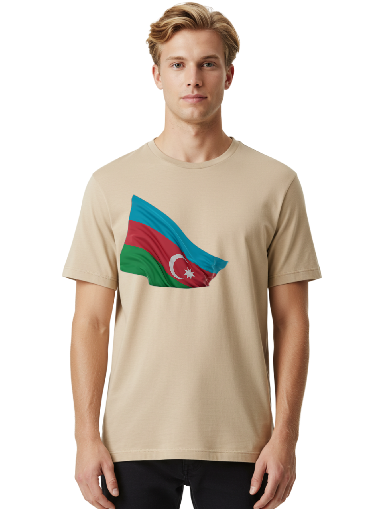 Azerbaijan-Flag Men'S Graphic Tee, 100% Cotton, Comfortable Casual Summer Wear, Machine Washable, Vintage Camera, Old Camera, Antique Camera, Black Camera, Classic Photography, Photography Equipment, Nostalgic Device, Film Camera, Camera Art Bal743 23