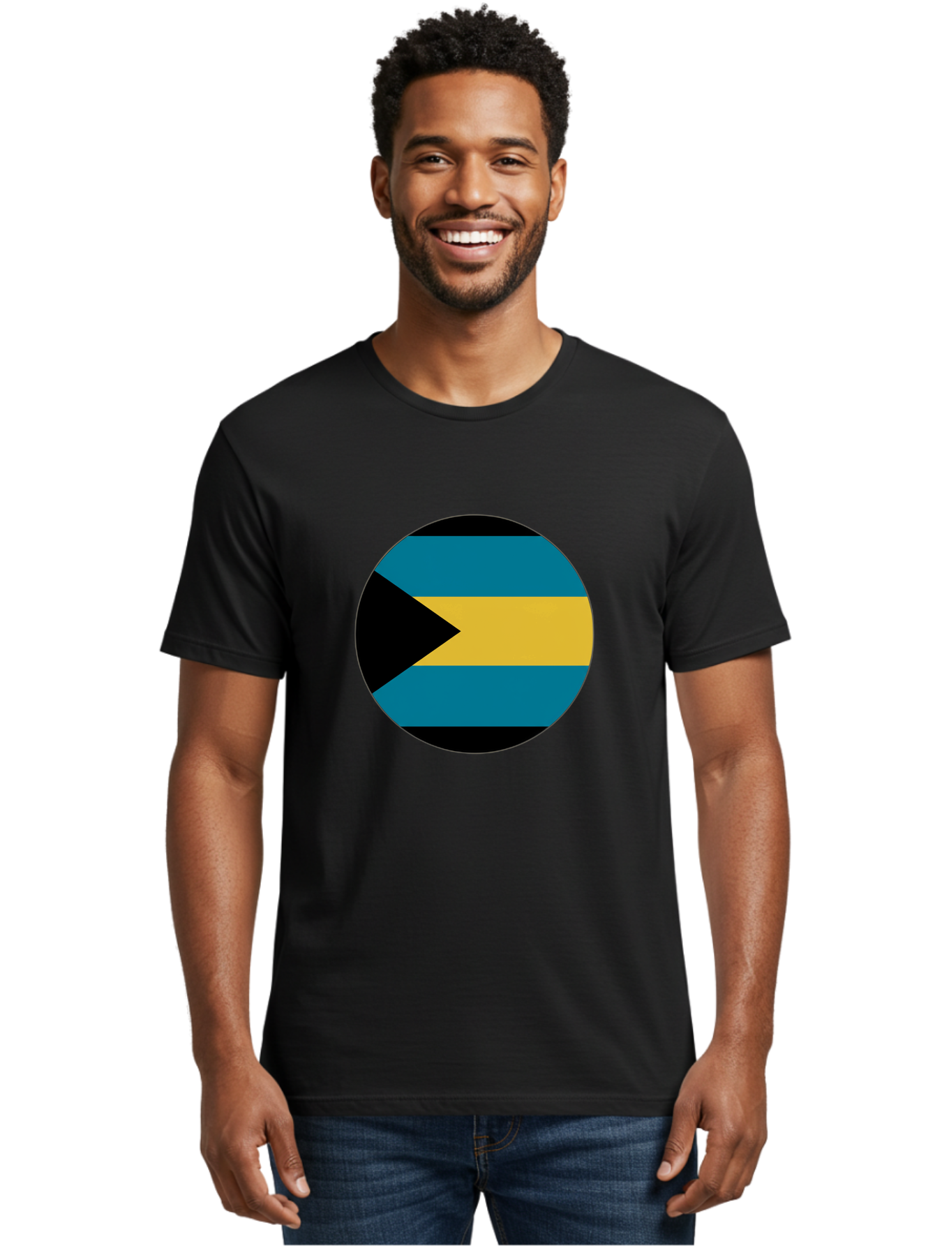 Bahamas-Flag Men'S Graphic Tee, 100% Cotton, Comfortable Casual Summer Wear, Machine Washable, Vintage Camera, Old Camera, Antique Camera, Black Camera, Classic Photography, Photography Equipment, Nostalgic Device, Film Camera, Camera Art Bal746 18