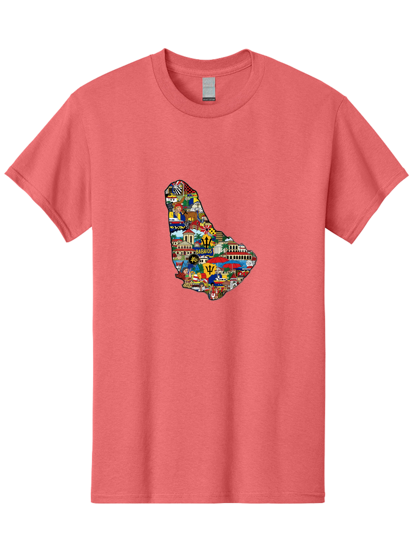 Barbados-Collage Men'S Graphic Tee, 100% Cotton, Comfortable Casual Summer Wear, Machine Washable, Vintage Camera, Old Camera, Antique Camera, Black Camera, Classic Photography, Photography Equipment, Nostalgic Device, Film Camera, Camera Art Bal752