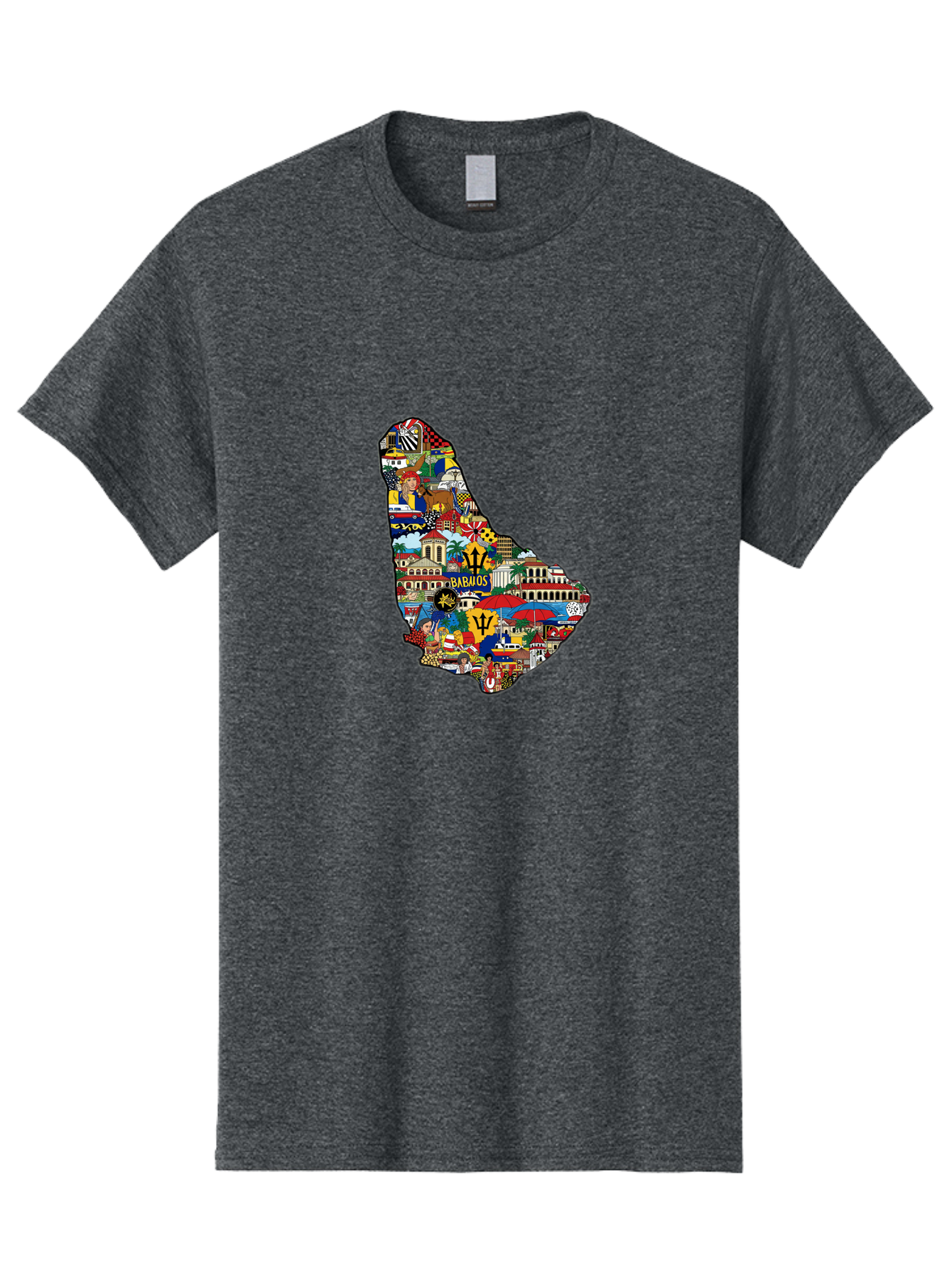 Barbados-Collage Men'S Graphic Tee, 100% Cotton, Comfortable Casual Summer Wear, Machine Washable, Vintage Camera, Old Camera, Antique Camera, Black Camera, Classic Photography, Photography Equipment, Nostalgic Device, Film Camera, Camera Art Bal752