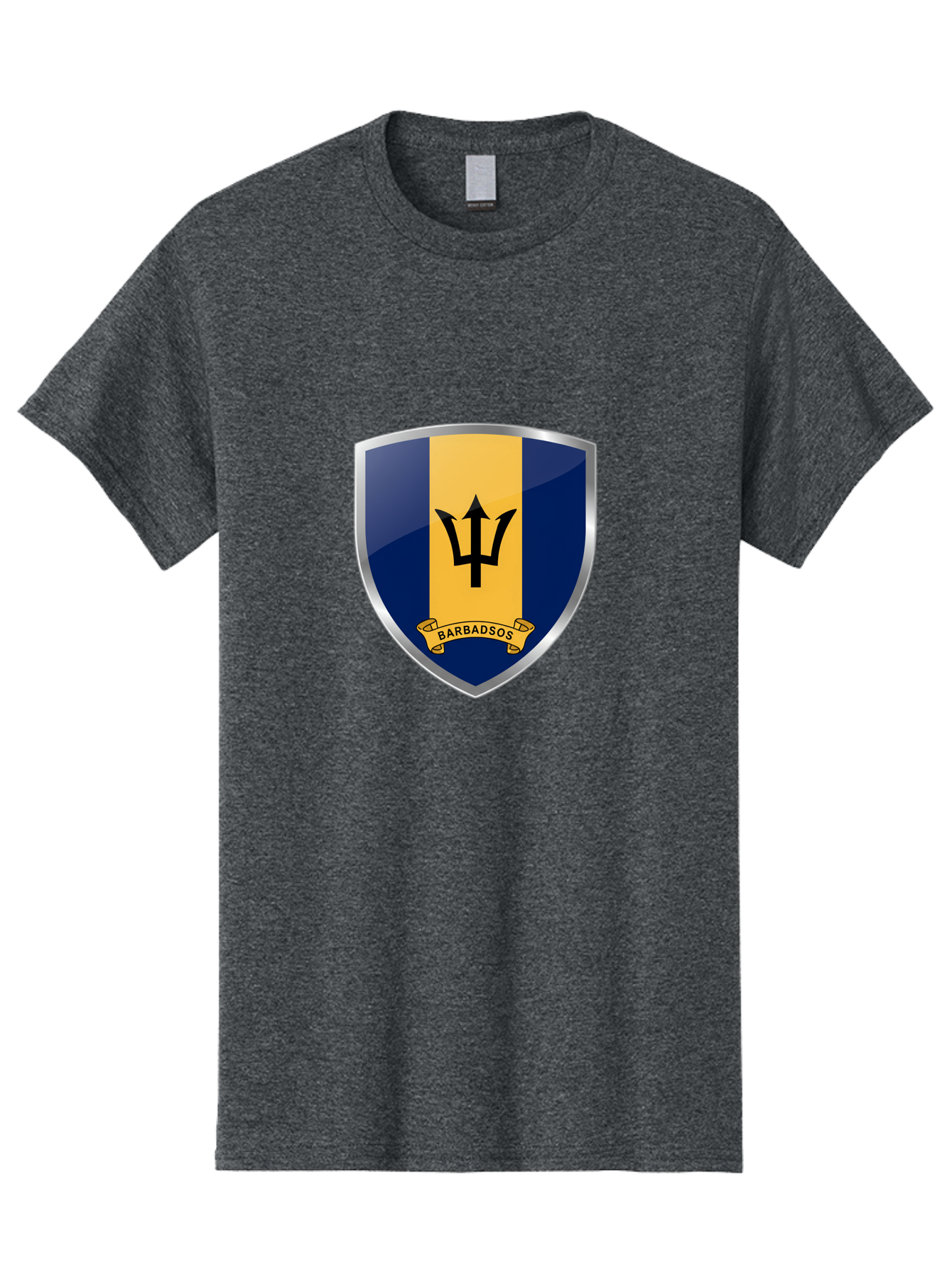 Barbados-Crest Men'S Graphic Tee, 100% Cotton, Comfortable Casual Summer Wear, Machine Washable, Vintage Camera, Old Camera, Antique Camera, Black Camera, Classic Photography, Photography Equipment, Nostalgic Device, Film Camera, Camera Art Bal753