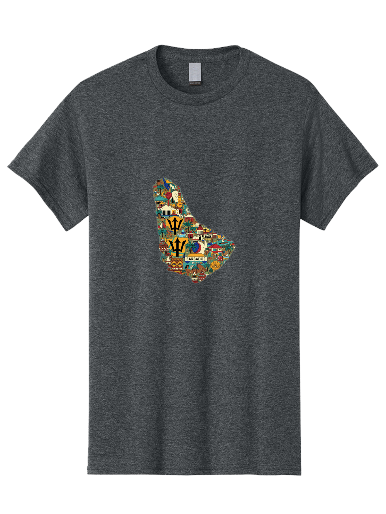 Barbados Men'S Graphic Tee, 100% Cotton, Comfortable Casual Summer Wear, Machine Washable, Vintage Camera, Old Camera, Antique Camera, Black Camera, Classic Photography, Photography Equipment, Nostalgic Device, Film Camera, Camera Art Bal755