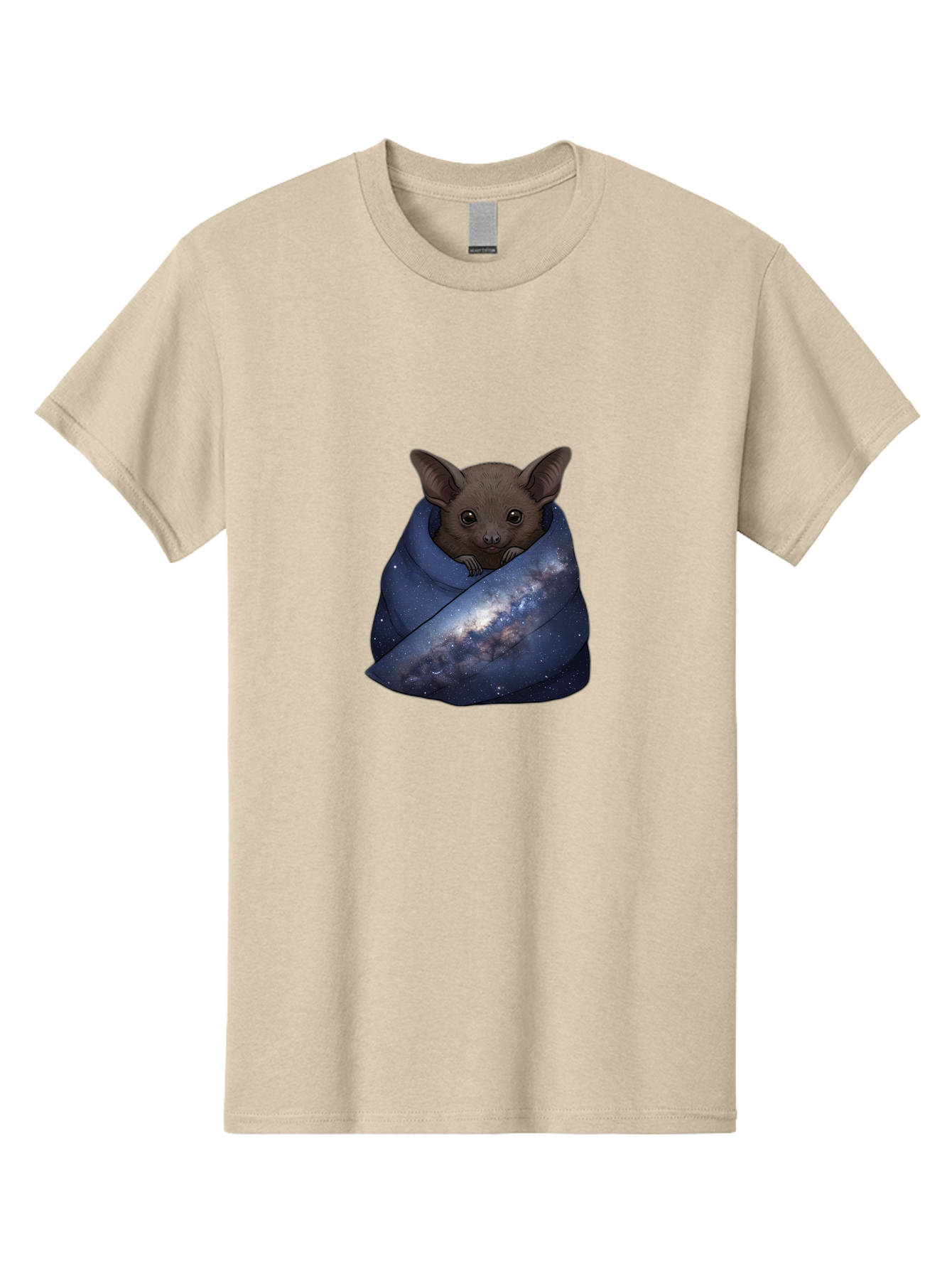 Bat-In-Galaxy-Blanket Men'S Graphic Tee, 100% Cotton, Comfortable Casual Summer Wear, Machine Washable, Vintage Camera, Old Camera, Antique Camera, Black Camera, Classic Photography, Photography Equipment, Nostalgic Device, Film Camera, Bal763