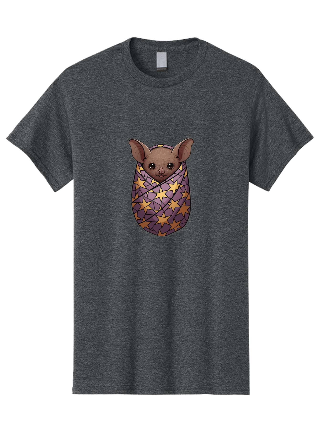 Bat-In-Stars-Blanket-1 Men'S Graphic Tee, 100% Cotton, Comfortable Casual Summer Wear, Machine Washable, Vintage Camera, Old Camera, Antique Camera, Black Camera, Classic Photography, Photography Equipment, Nostalgic Device, Film Camera, Bal766