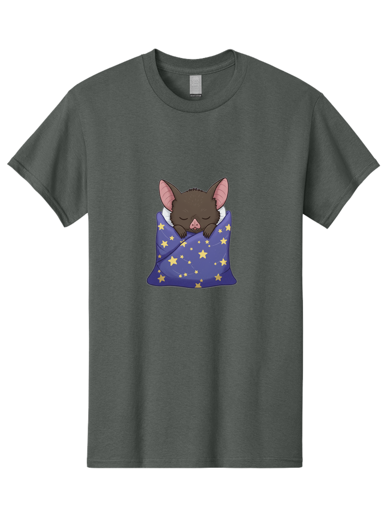 Bat-In-Stars-Blanket Men'S Graphic Tee, 100% Cotton, Comfortable Casual Summer Wear, Machine Washable, Vintage Camera, Old Camera, Antique Camera, Black Camera, Classic Photography, Photography Equipment, Nostalgic Device, Film Camera, Bal767