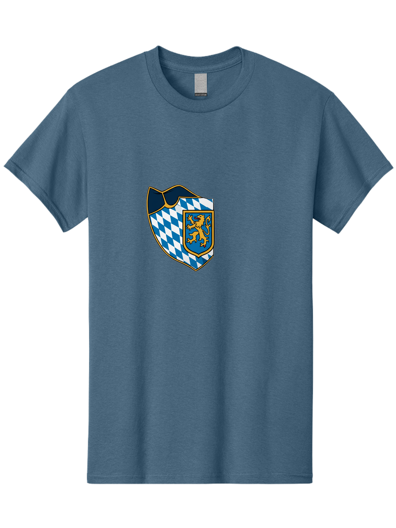 Bavarian-Coat-Of-Arms Men'S Graphic Tee, 100% Cotton, Comfortable Casual Summer Wear, Machine Washable, Vintage Camera, Old Camera, Antique Camera, Black Camera, Classic Photography, Photography Equipment, Nostalgic Device, Film Camera, Bal774
