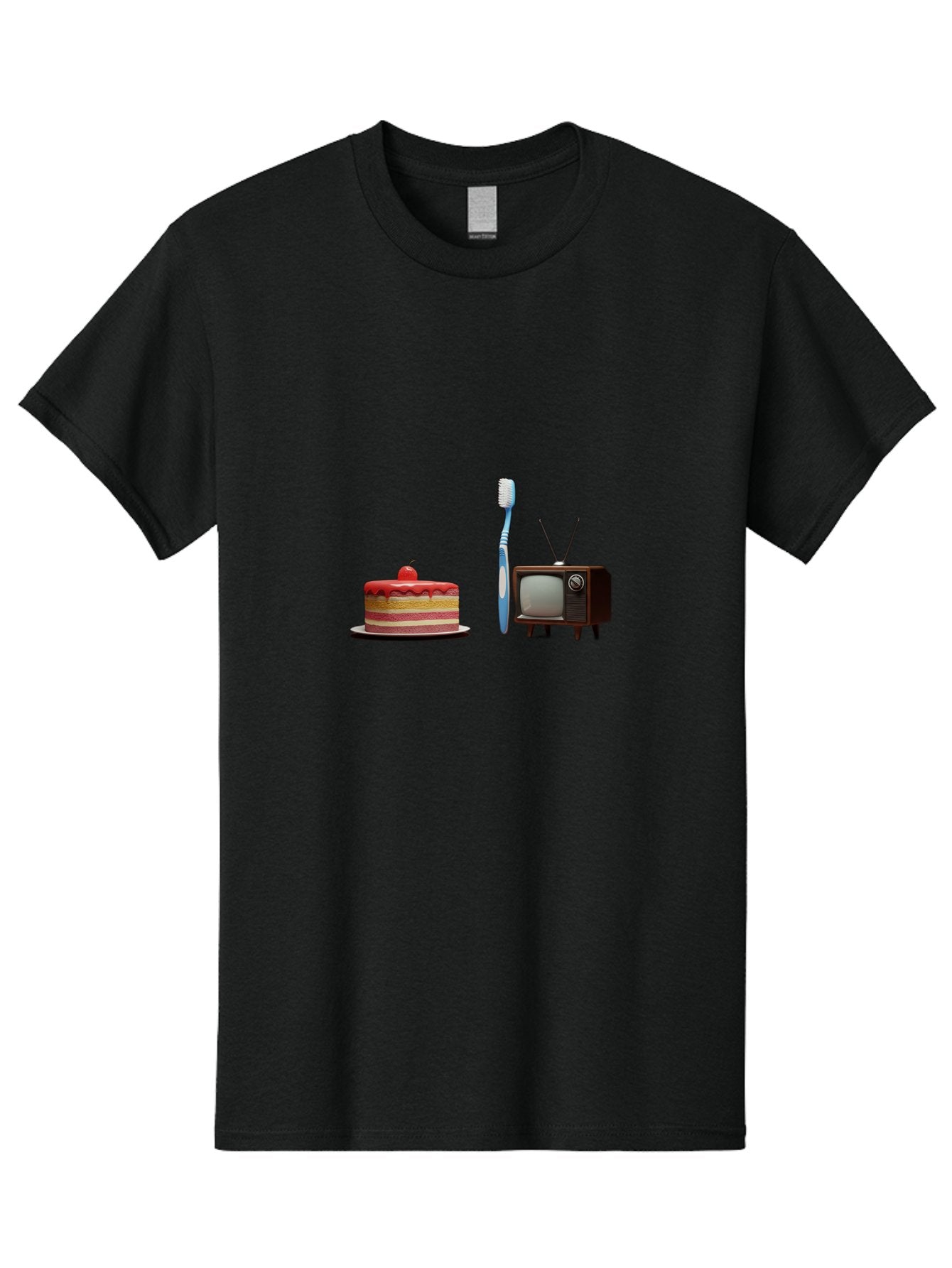 Birthday-Cake-Toothbrush-Tv Men'S Graphic Tee, 100% Cotton, Comfortable Casual Summer Wear, Machine Washable, Vintage Camera, Old Camera, Antique Camera, Black Camera, Classic Photography, Photography Equipment, Nostalgic Device, Film Camera, Bal802 6