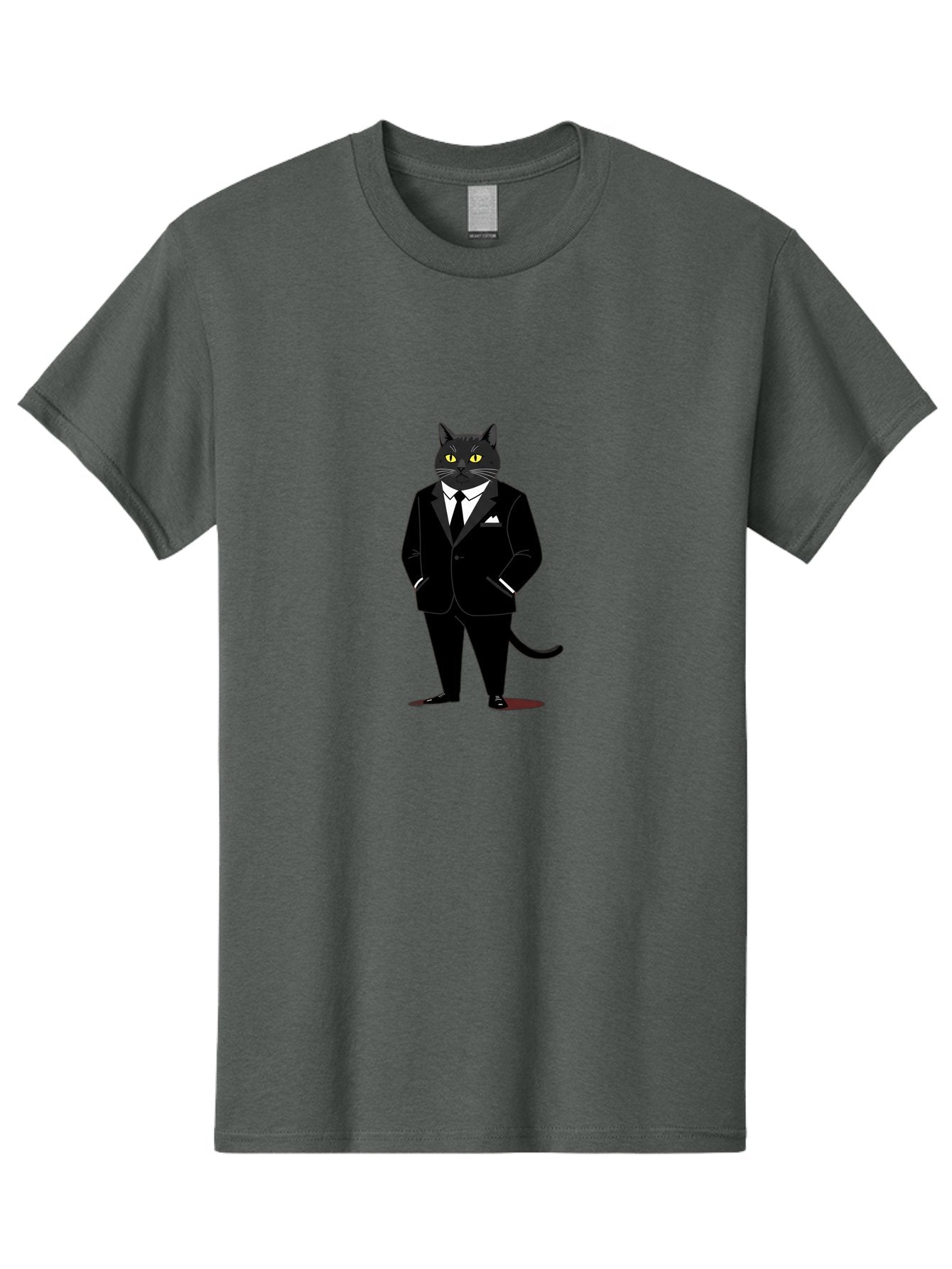 Black-Cat-In-Tuxedo Men'S Graphic Tee, 100% Cotton, Comfortable Casual Summer Wear, Machine Washable, Vintage Camera, Old Camera, Antique Camera, Black Camera, Classic Photography, Photography Equipment, Nostalgic Device, Film Camera, Bal805 4
