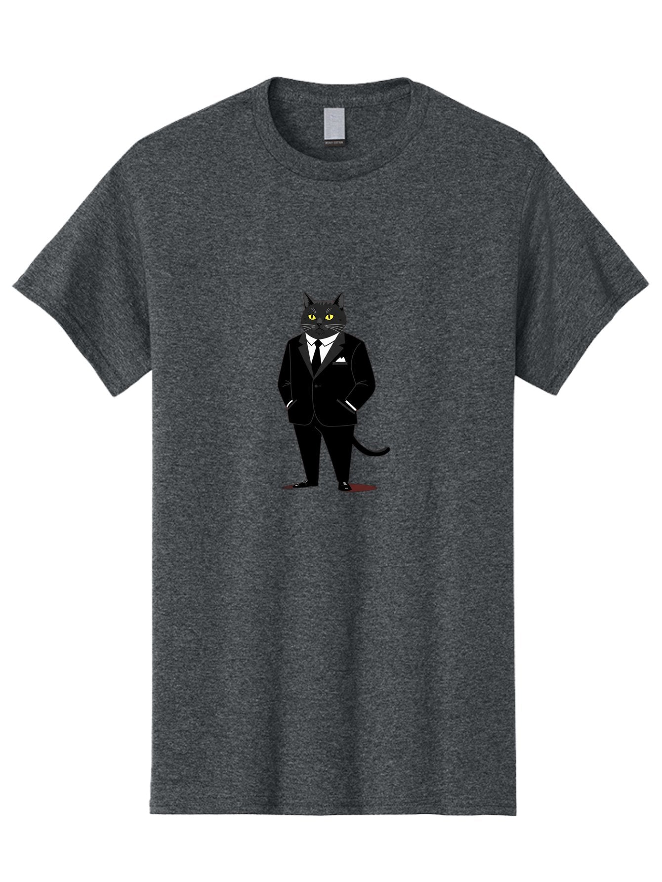 Black-Cat-In-Tuxedo Men'S Graphic Tee, 100% Cotton, Comfortable Casual Summer Wear, Machine Washable, Vintage Camera, Old Camera, Antique Camera, Black Camera, Classic Photography, Photography Equipment, Nostalgic Device, Film Camera, Bal805 8
