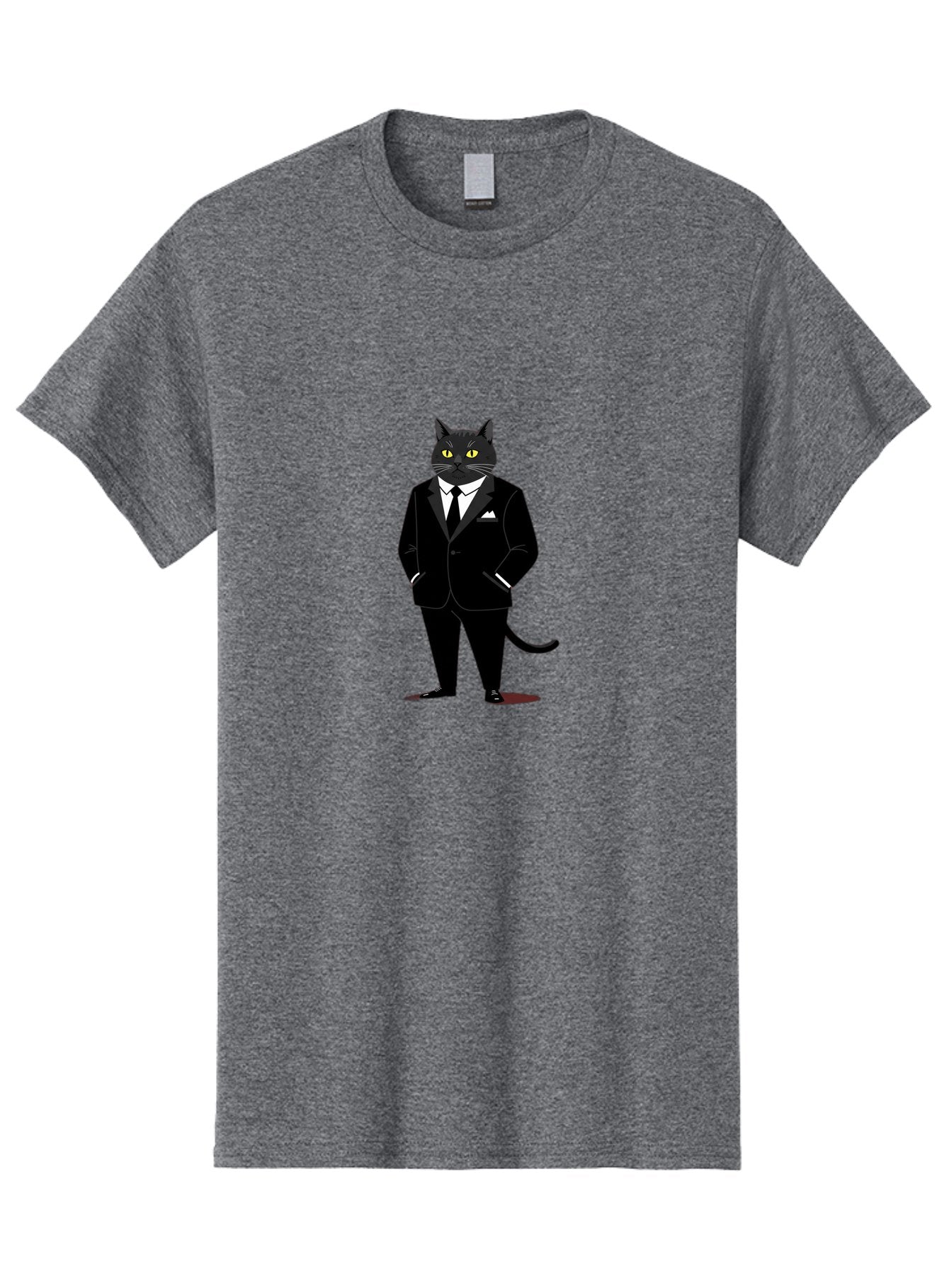 Black-Cat-In-Tuxedo Men'S Graphic Tee, 100% Cotton, Comfortable Casual Summer Wear, Machine Washable, Vintage Camera, Old Camera, Antique Camera, Black Camera, Classic Photography, Photography Equipment, Nostalgic Device, Film Camera, Bal805 13