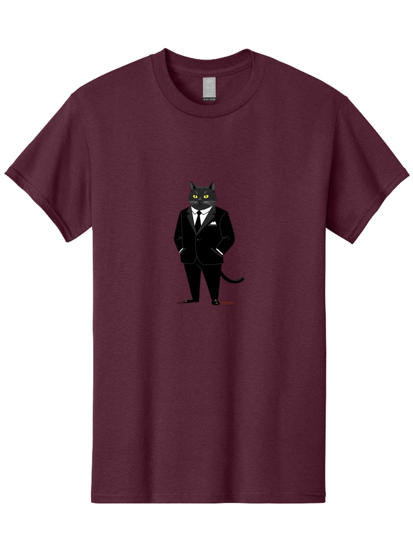 Black-Cat-In-Tuxedo Men'S Graphic Tee, 100% Cotton, Comfortable Casual Summer Wear, Machine Washable, Vintage Camera, Old Camera, Antique Camera, Black Camera, Classic Photography, Photography Equipment, Nostalgic Device, Film Camera, Bal805 11