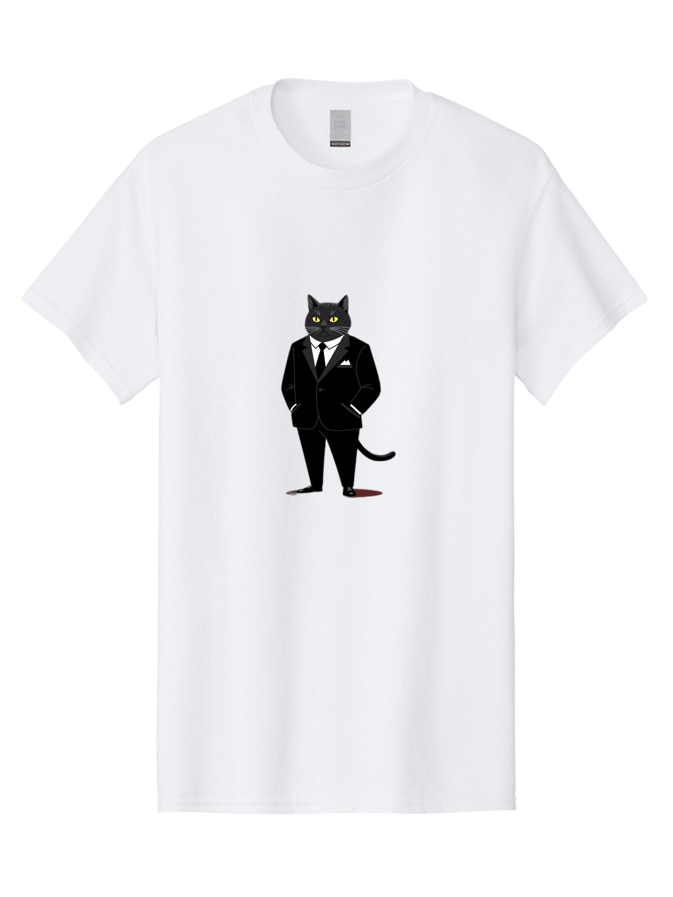 Black-Cat-In-Tuxedo Men'S Graphic Tee, 100% Cotton, Comfortable Casual Summer Wear, Machine Washable, Vintage Camera, Old Camera, Antique Camera, Black Camera, Classic Photography, Photography Equipment, Nostalgic Device, Film Camera, Bal805 15