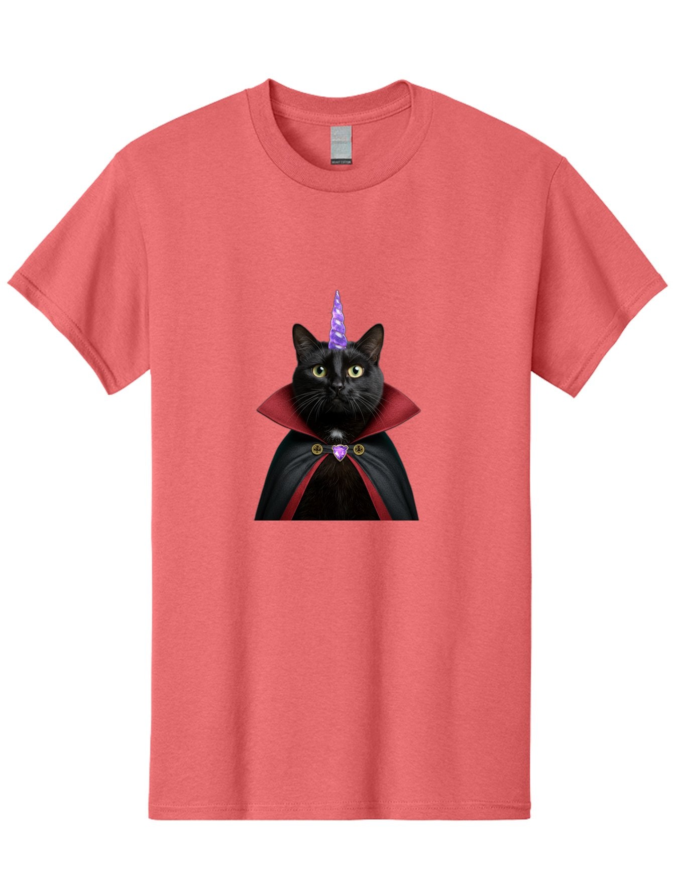 Black-Cat-Unicorn-1 Men'S Graphic Tee, 100% Cotton, Comfortable Casual Summer Wear, Machine Washable, Vintage Camera, Old Camera, Antique Camera, Black Camera, Classic Photography, Photography Equipment, Nostalgic Device, Film Camera, Bal806 15