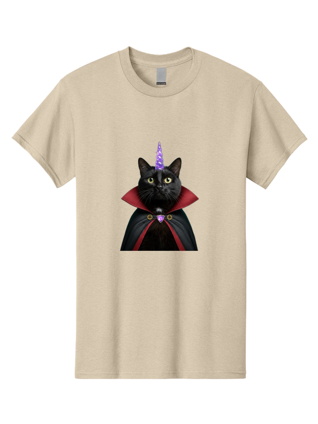 Black-Cat-Unicorn-1 Men'S Graphic Tee, 100% Cotton, Comfortable Casual Summer Wear, Machine Washable, Vintage Camera, Old Camera, Antique Camera, Black Camera, Classic Photography, Photography Equipment, Nostalgic Device, Film Camera, Bal806 6