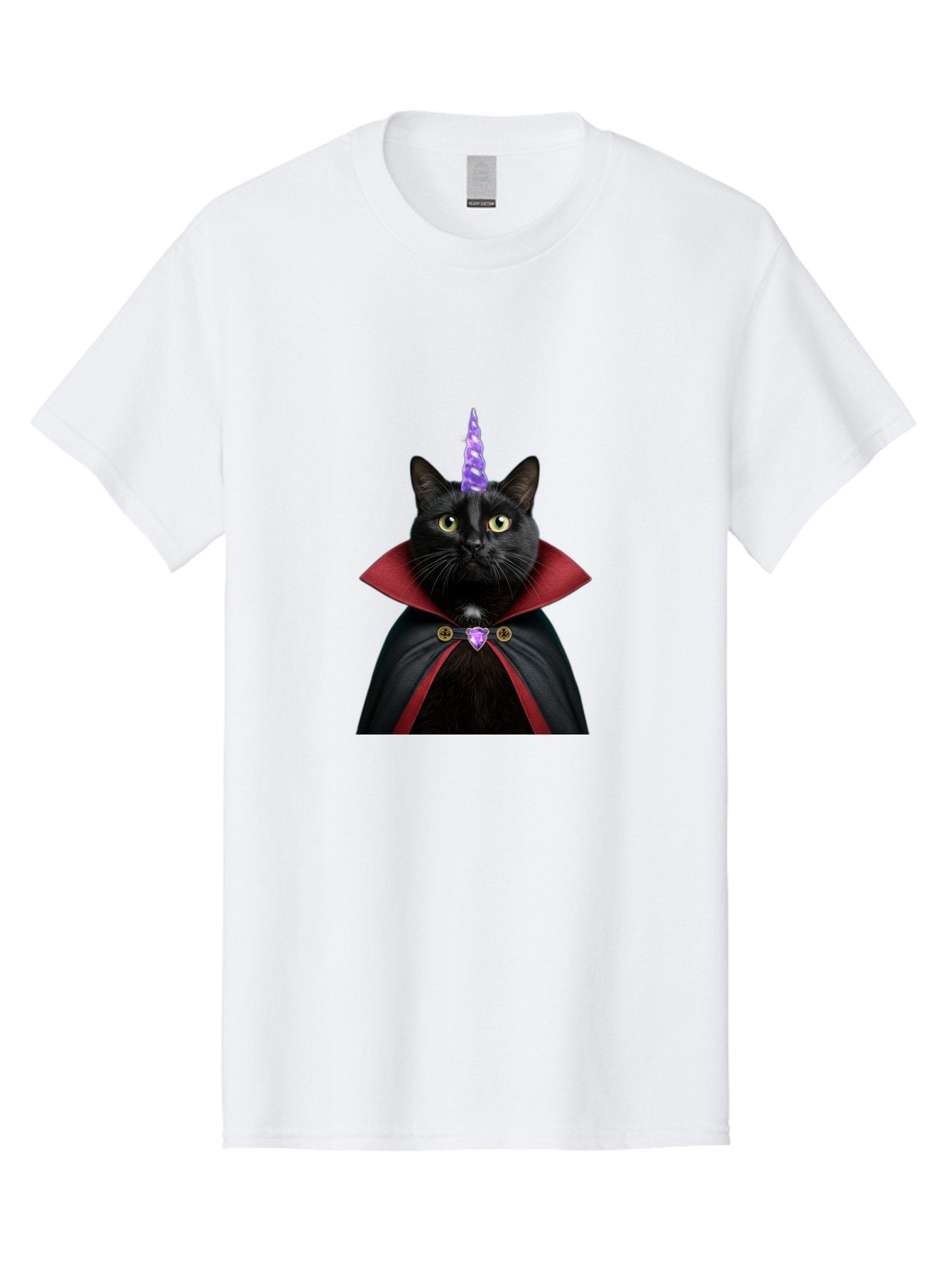 Black-Cat-Unicorn-1 Men'S Graphic Tee, 100% Cotton, Comfortable Casual Summer Wear, Machine Washable, Vintage Camera, Old Camera, Antique Camera, Black Camera, Classic Photography, Photography Equipment, Nostalgic Device, Film Camera, Bal806 13