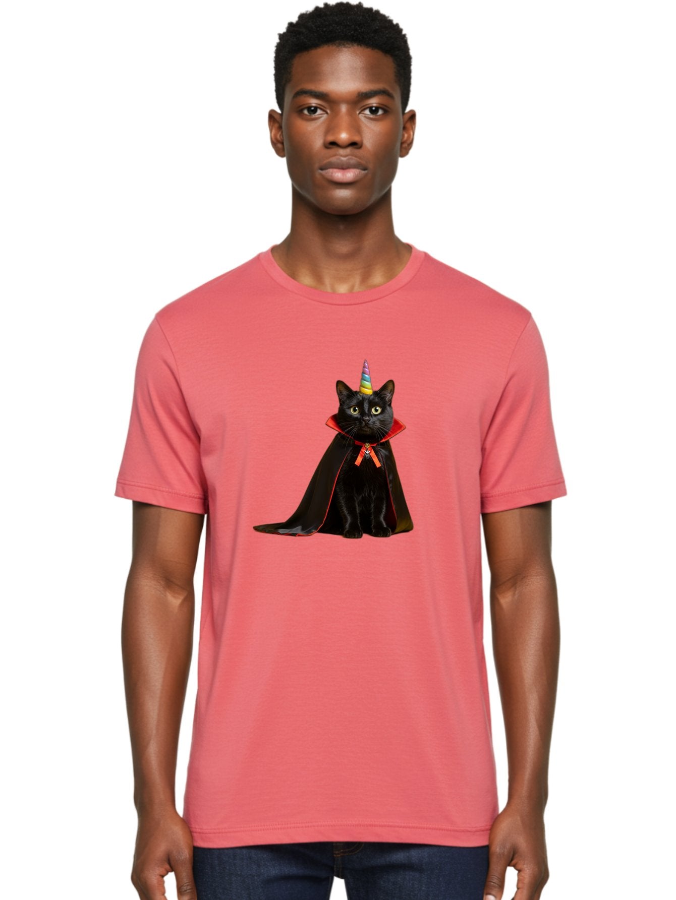 Black-Cat-Unicorn Men'S Graphic Tee, 100% Cotton, Comfortable Casual Summer Wear, Machine Washable, Vintage Camera, Old Camera, Antique Camera, Black Camera, Classic Photography, Photography Equipment, Nostalgic Device, Film Camera, Camera Art Bal808 26