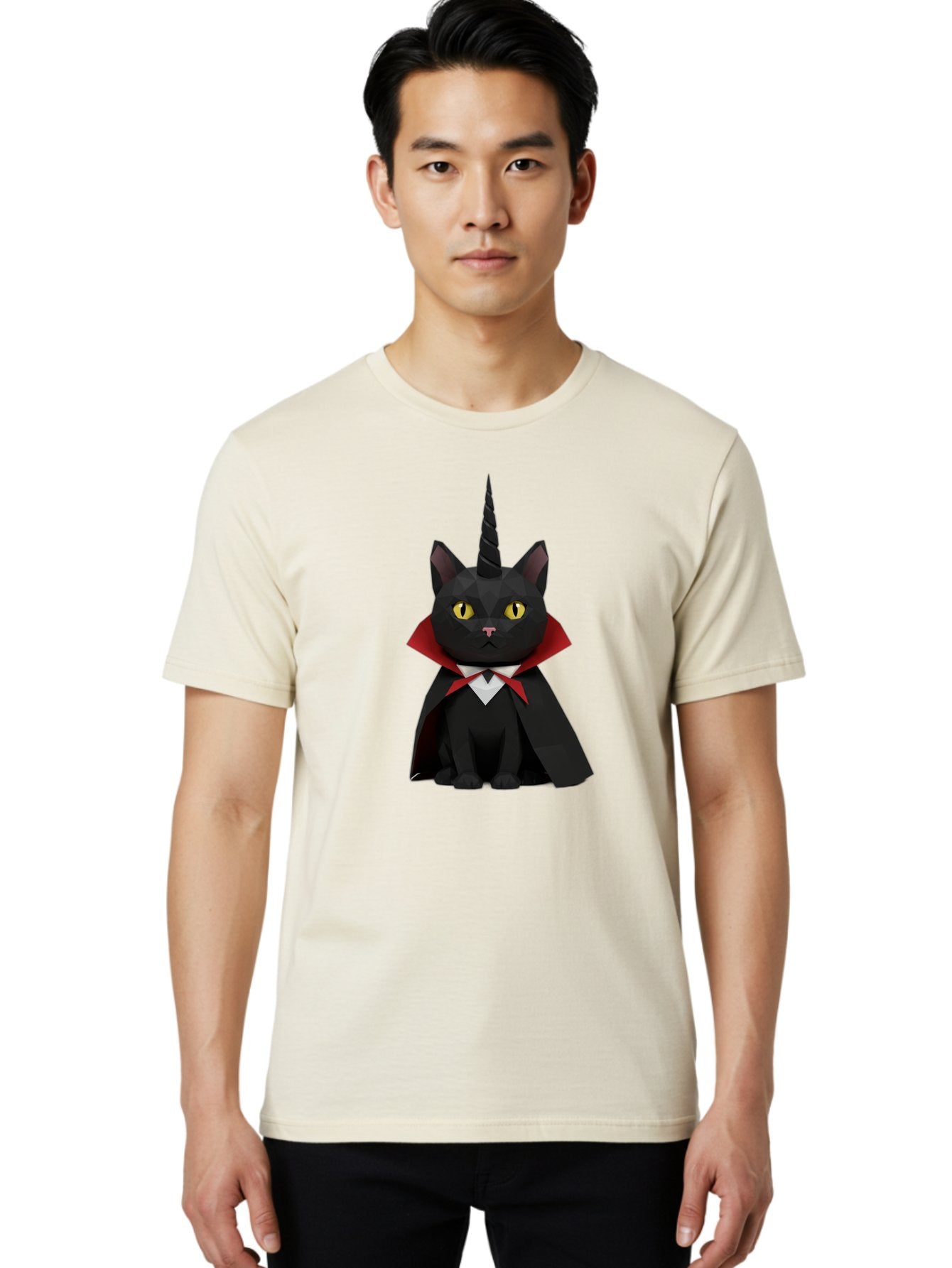 Black-Cat-Vampire-Unicorn-1 Men'S Graphic Tee, 100% Cotton, Comfortable Casual Summer Wear, Machine Washable, Vintage Camera, Old Camera, Antique Camera, Black Camera, Classic Photography, Photography Equipment, Nostalgic Device, Film Camera, Bal809 25