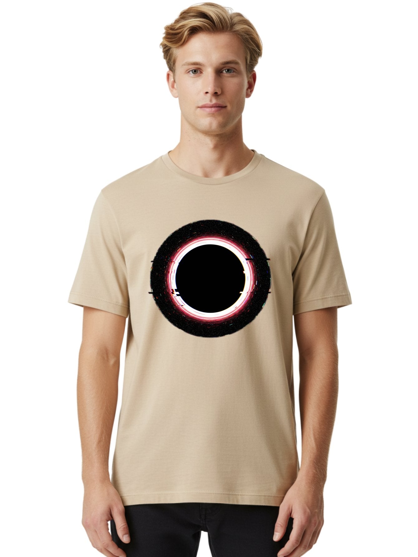 Black-Hole-2 Men'S Graphic Tee, 100% Cotton, Comfortable Casual Summer Wear, Machine Washable, Vintage Camera, Old Camera, Antique Camera, Black Camera, Classic Photography, Photography Equipment, Nostalgic Device, Film Camera, Camera Art Bal817 25