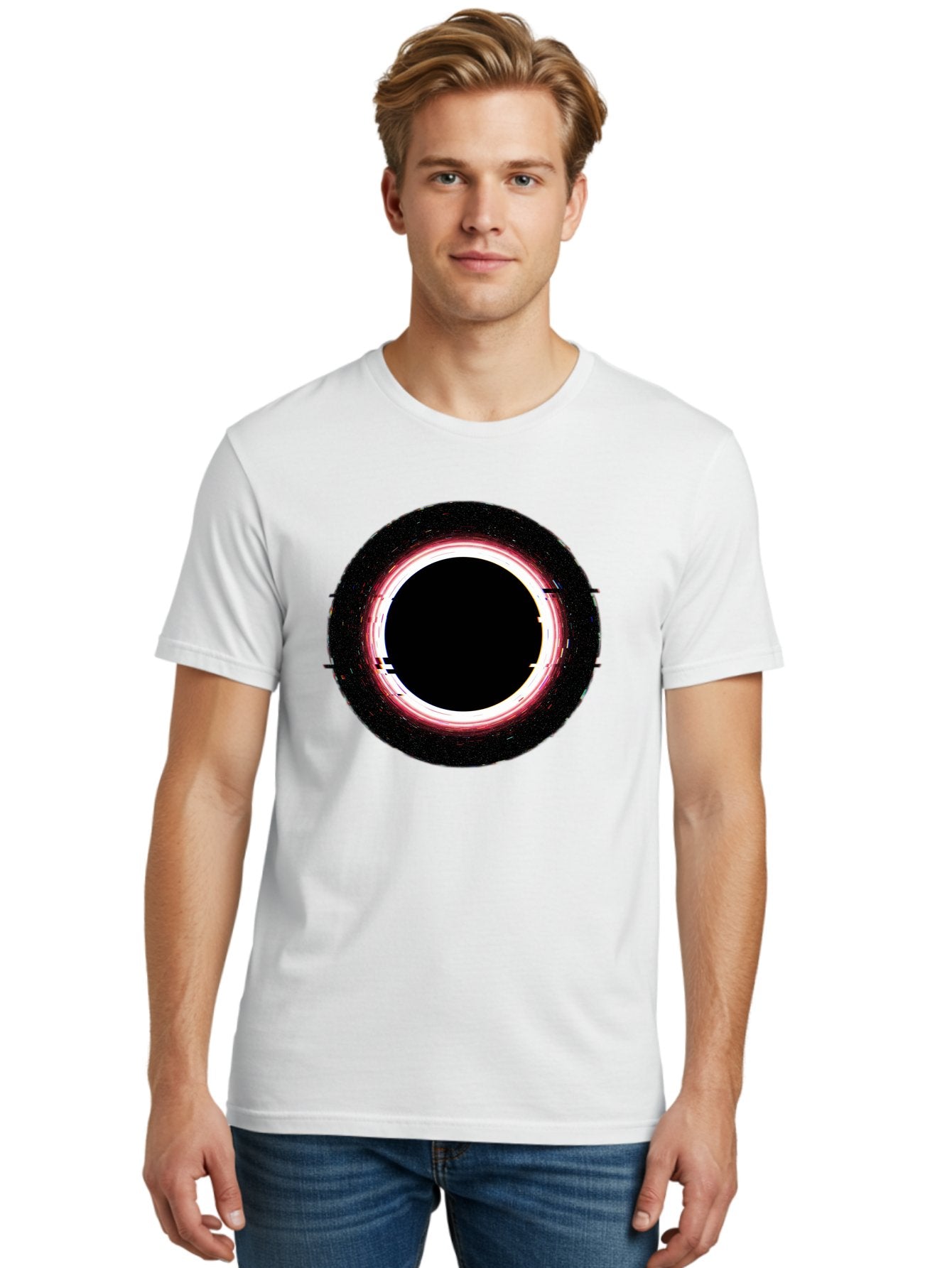 Black-Hole-2 Men'S Graphic Tee, 100% Cotton, Comfortable Casual Summer Wear, Machine Washable, Vintage Camera, Old Camera, Antique Camera, Black Camera, Classic Photography, Photography Equipment, Nostalgic Device, Film Camera, Camera Art Bal817 17