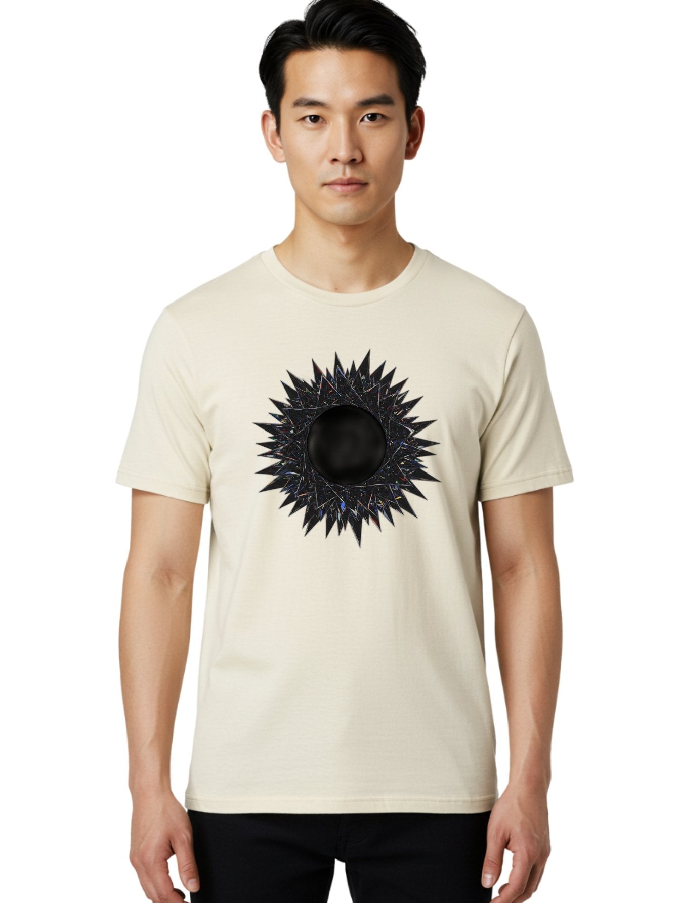 Black-Hole-5 Men'S Graphic Tee, 100% Cotton, Comfortable Casual Summer Wear, Machine Washable, Vintage Camera, Old Camera, Antique Camera, Black Camera, Classic Photography, Photography Equipment, Nostalgic Device, Film Camera, Camera Art Bal820 20