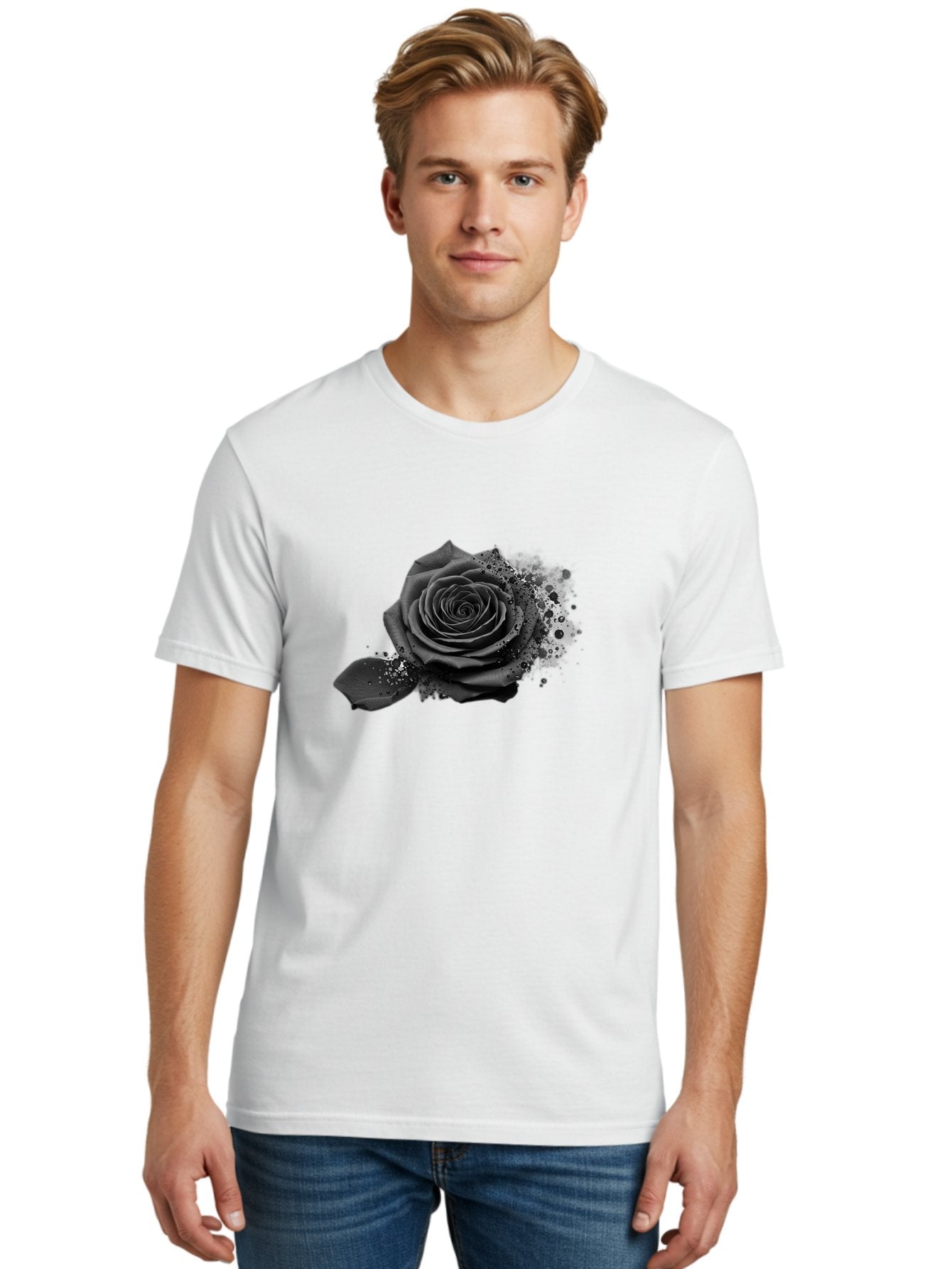 Black-Rose Men'S Graphic Tee, 100% Cotton, Comfortable Casual Summer Wear, Machine Washable, Vintage Camera, Old Camera, Antique Camera, Black Camera, Classic Photography, Photography Equipment, Nostalgic Device, Film Camera, Camera Art Bal825 21