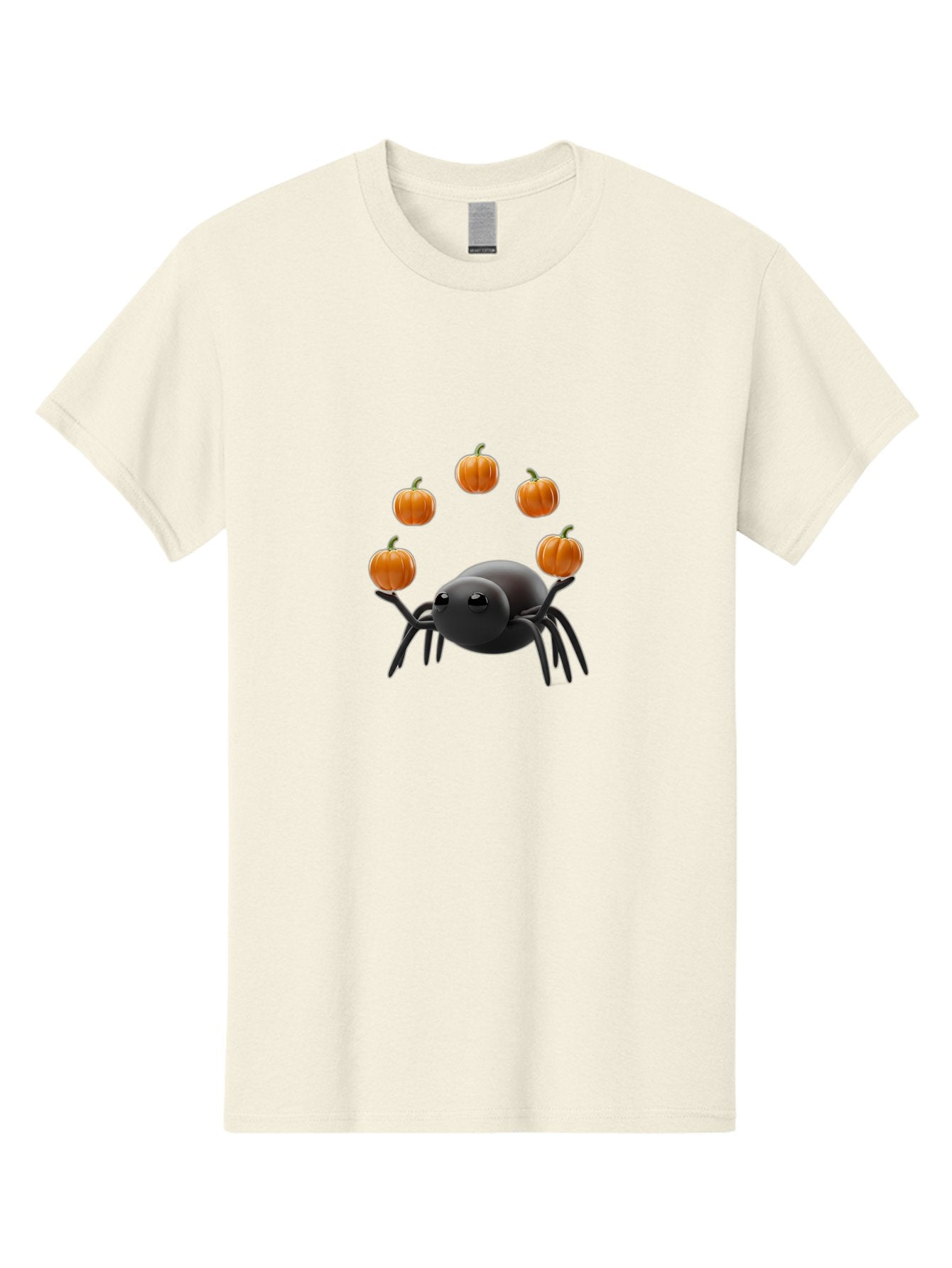 Black-Spider-With-Pumpkins-1 Men'S Graphic Tee, 100% Cotton, Comfortable Casual Summer Wear, Machine Washable, Vintage Camera, Old Camera, Antique Camera, Black Camera, Classic Photography, Photography Equipment, Nostalgic Device, Film Camera, Bal827