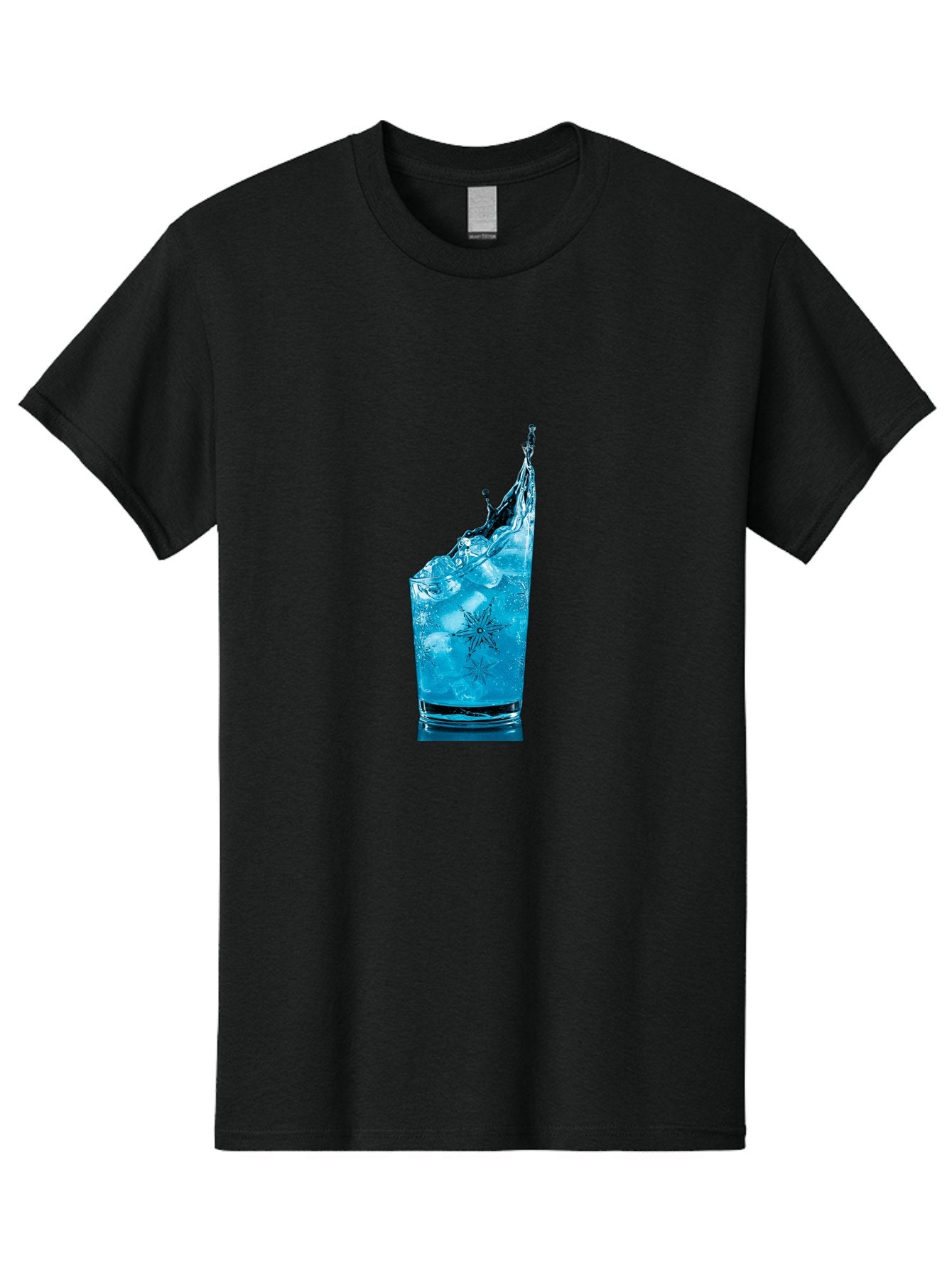Blue-Drink-Splash Men'S Graphic Tee, 100% Cotton, Comfortable Casual Summer Wear, Machine Washable, Vintage Camera, Old Camera, Antique Camera, Black Camera, Classic Photography, Photography Equipment, Nostalgic Device, Film Camera, Camera Art Bal831 6