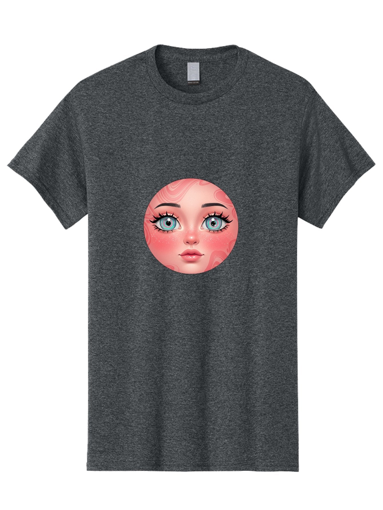Blue-Eyed-Girl-Portrait Men'S Graphic Tee, 100% Cotton, Comfortable Casual Summer Wear, Machine Washable, Vintage Camera, Old Camera, Antique Camera, Black Camera, Classic Photography, Photography Equipment, Nostalgic Device, Film Camera, Bal832 9