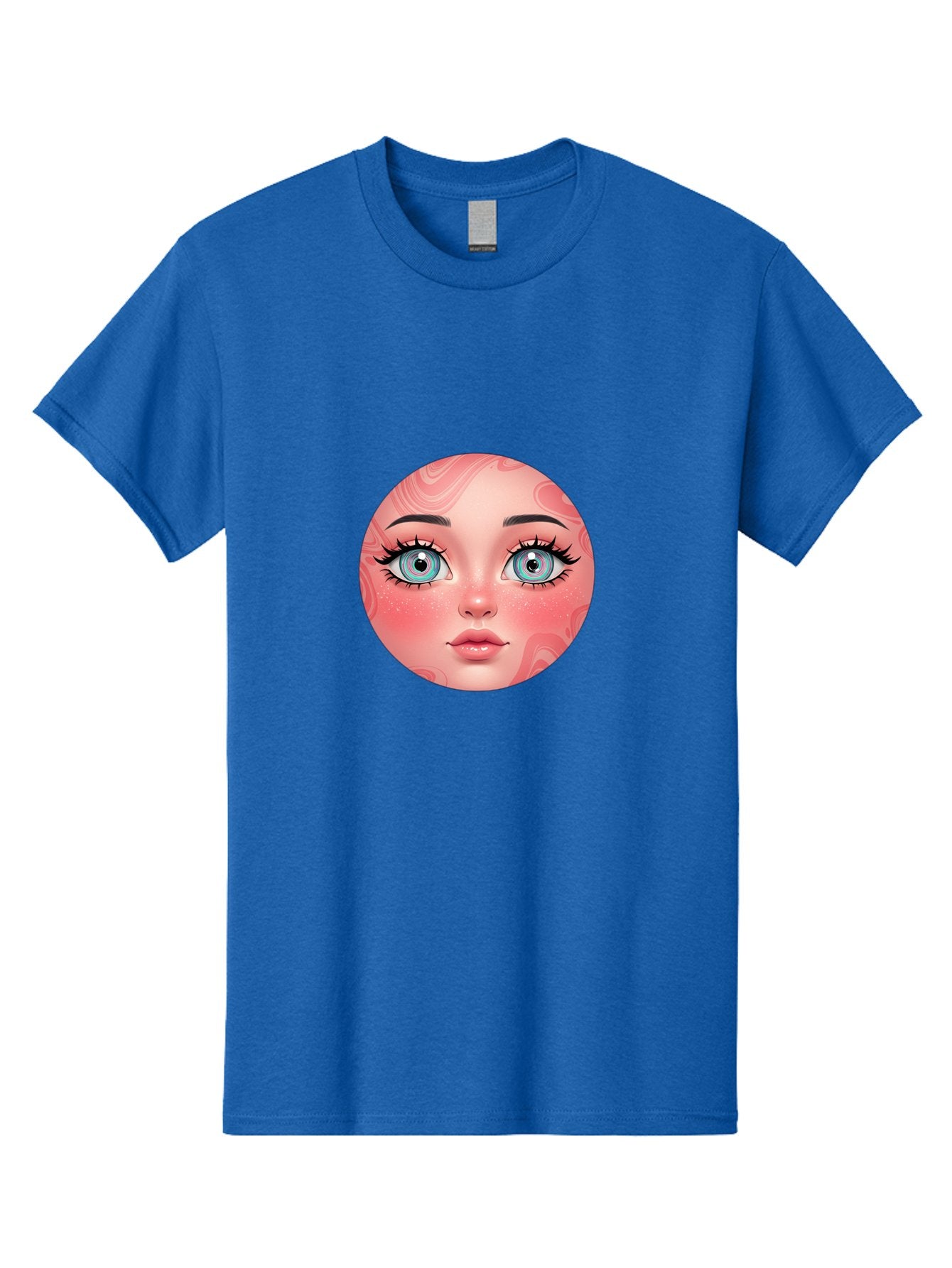 Blue-Eyed-Girl-Portrait Men'S Graphic Tee, 100% Cotton, Comfortable Casual Summer Wear, Machine Washable, Vintage Camera, Old Camera, Antique Camera, Black Camera, Classic Photography, Photography Equipment, Nostalgic Device, Film Camera, Bal832 14