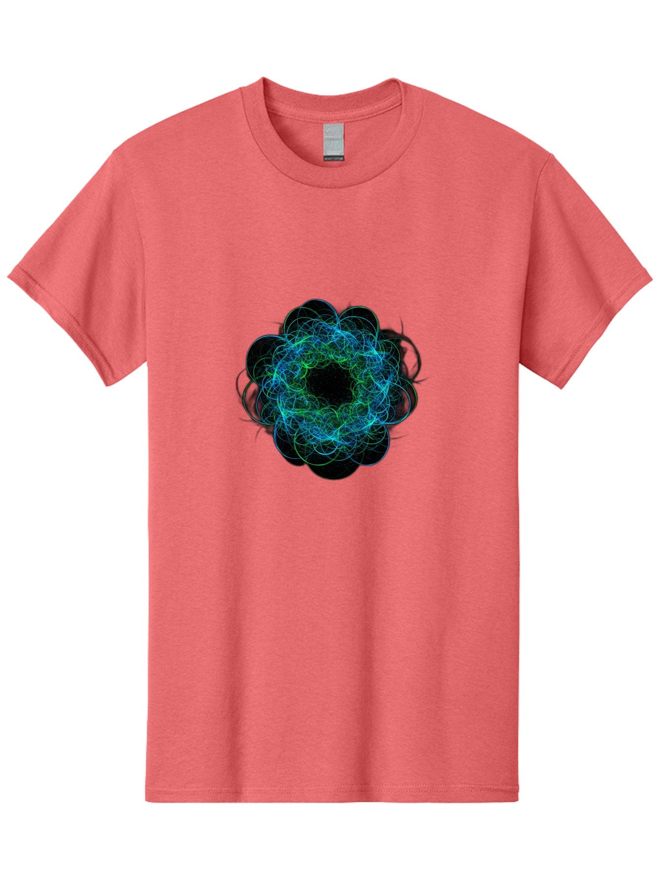 Blue-Swirling-Floral-Pattern Men'S Graphic Tee, 100% Cotton, Comfortable Casual Summer Wear, Machine Washable, Vintage Camera, Old Camera, Antique Camera, Black Camera, Classic Photography, Photography Equipment, Nostalgic Device, Film Camera, Bal835 10