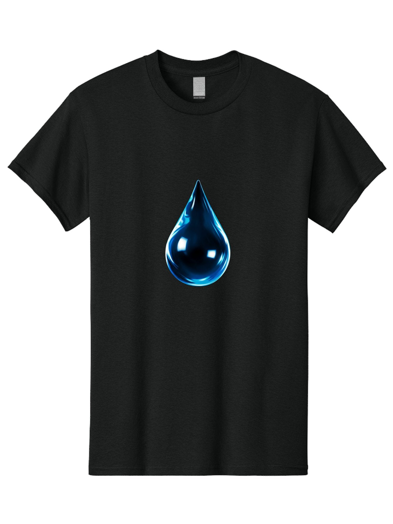 Blue-Water-Droplet Men'S Graphic Tee, 100% Cotton, Comfortable Casual Summer Wear, Machine Washable, Vintage Camera, Old Camera, Antique Camera, Black Camera, Classic Photography, Photography Equipment, Nostalgic Device, Film Camera, Bal836 3