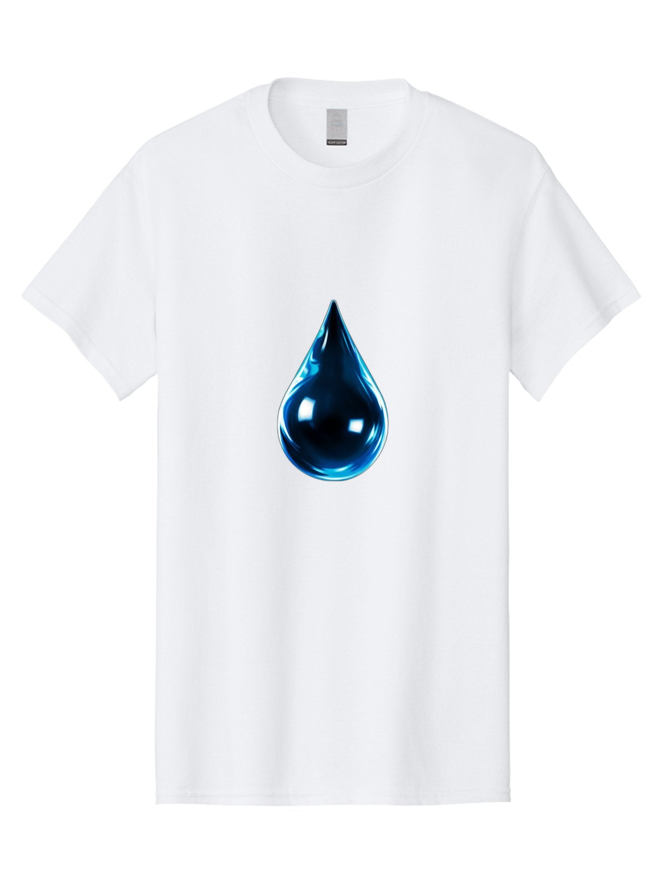 Blue-Water-Droplet Men'S Graphic Tee, 100% Cotton, Comfortable Casual Summer Wear, Machine Washable, Vintage Camera, Old Camera, Antique Camera, Black Camera, Classic Photography, Photography Equipment, Nostalgic Device, Film Camera, Bal836