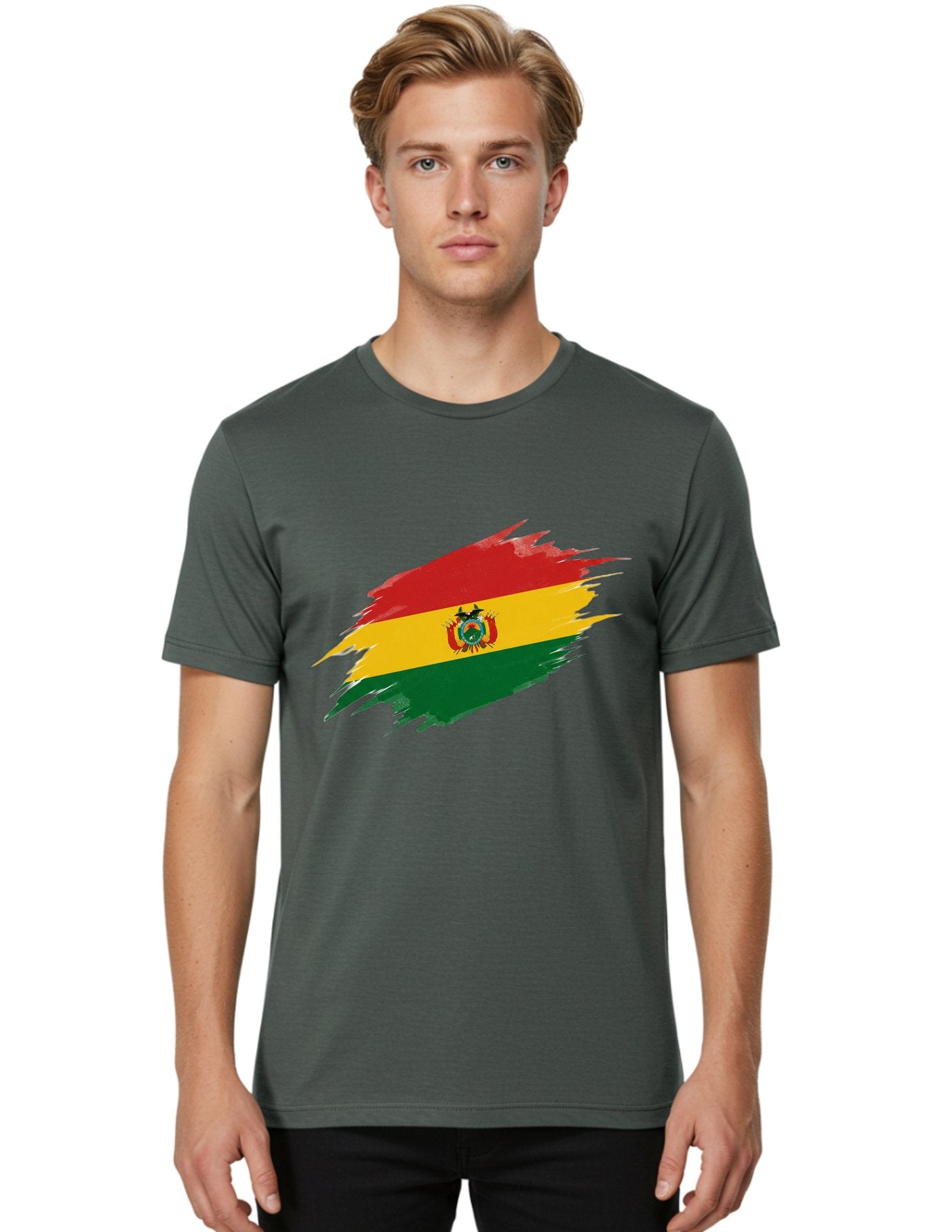 Bolivia-Flag Men'S Graphic Tee, 100% Cotton, Comfortable Casual Summer Wear, Machine Washable, Vintage Camera, Old Camera, Antique Camera, Black Camera, Classic Photography, Photography Equipment, Nostalgic Device, Film Camera, Camera Art Bal845 26