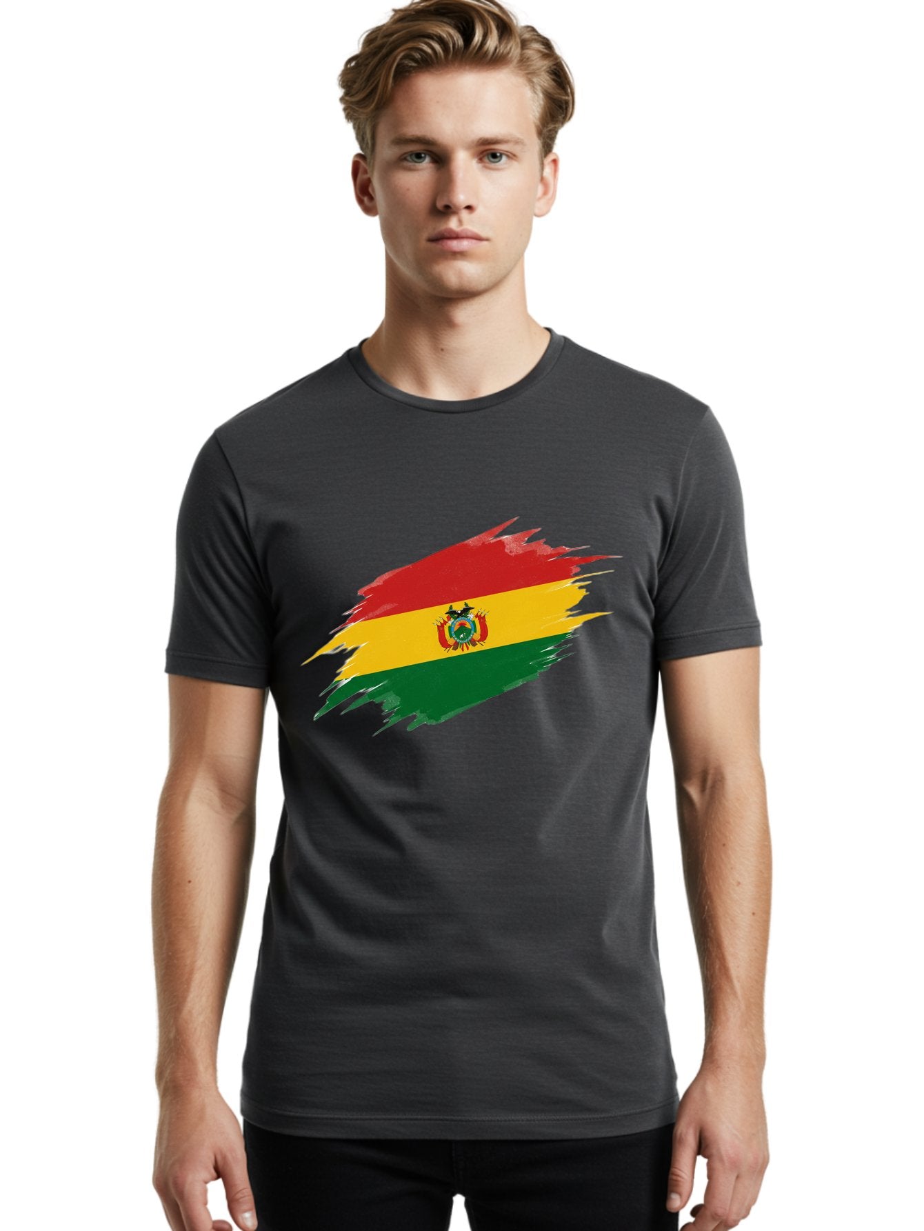 Bolivia-Flag Men'S Graphic Tee, 100% Cotton, Comfortable Casual Summer Wear, Machine Washable, Vintage Camera, Old Camera, Antique Camera, Black Camera, Classic Photography, Photography Equipment, Nostalgic Device, Film Camera, Camera Art Bal845 30