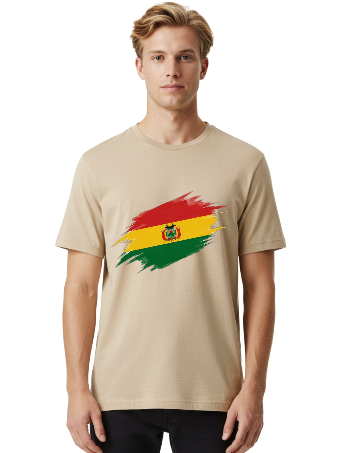 Bolivia-Flag Men'S Graphic Tee, 100% Cotton, Comfortable Casual Summer Wear, Machine Washable, Vintage Camera, Old Camera, Antique Camera, Black Camera, Classic Photography, Photography Equipment, Nostalgic Device, Film Camera, Camera Art Bal845 27