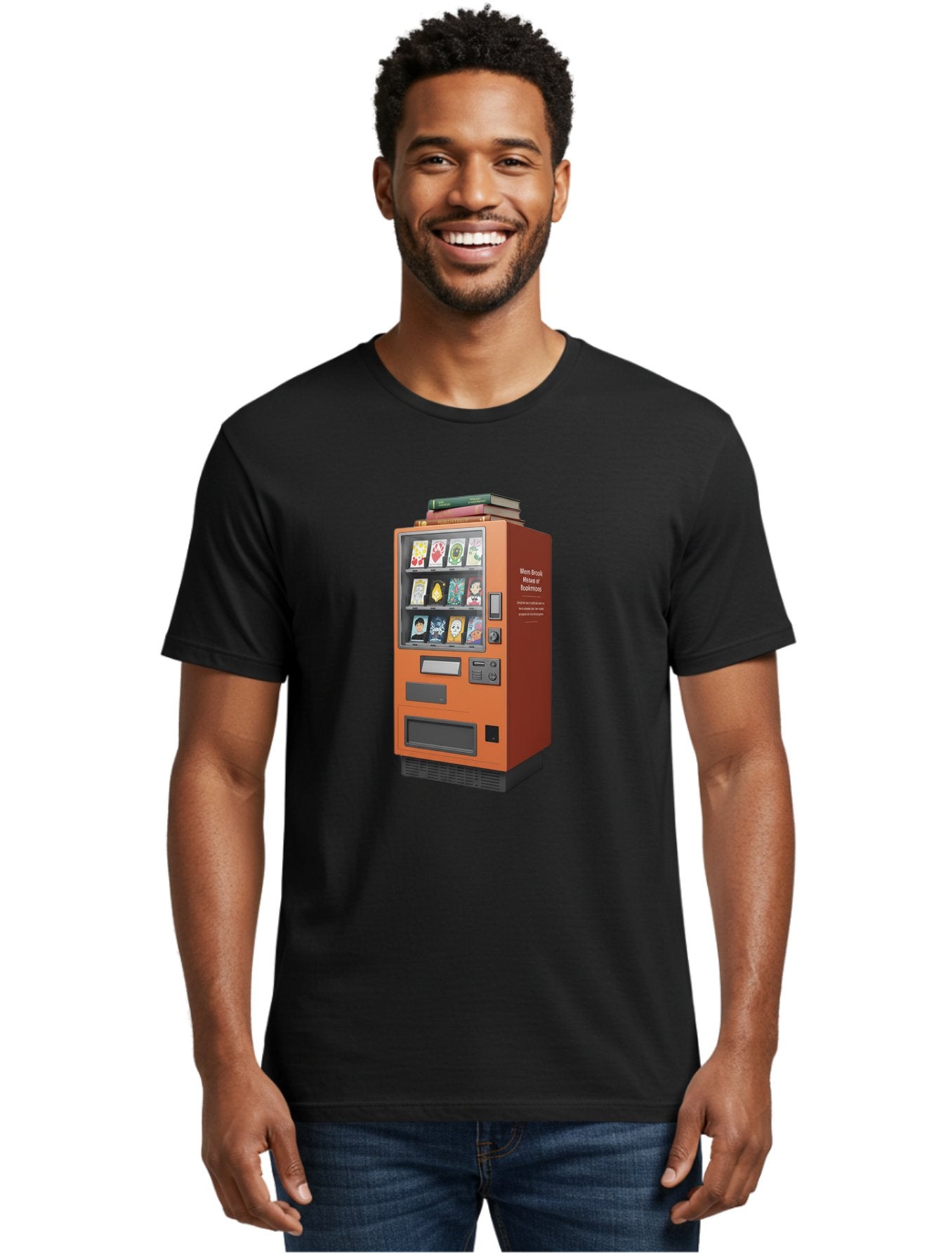 Book-Vending-Machine Men'S Graphic Tee, 100% Cotton, Comfortable Casual Summer Wear, Machine Washable, Vintage Camera, Old Camera, Antique Camera, Black Camera, Classic Photography, Photography Equipment, Nostalgic Device, Film Camera, Bal850 23