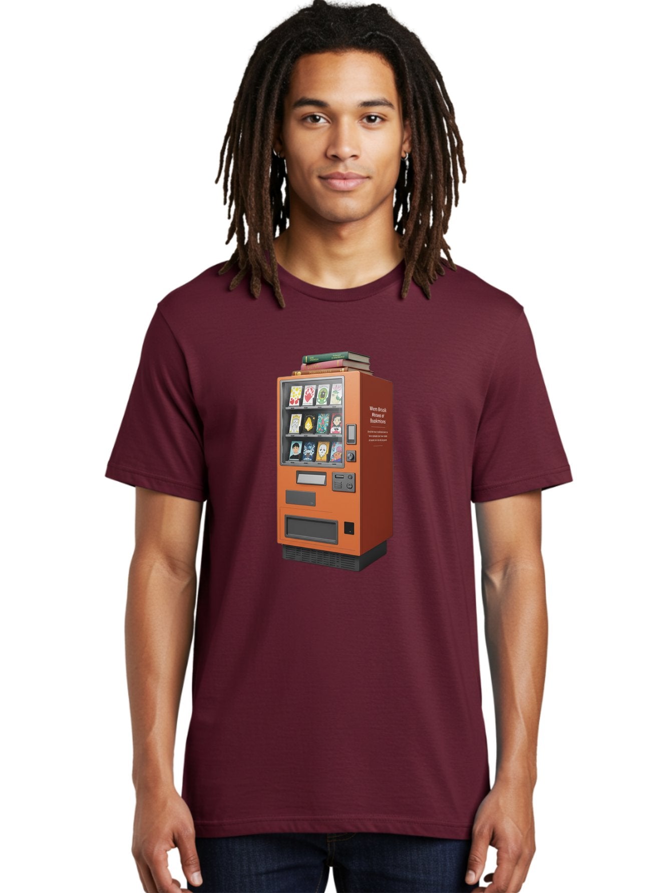 Book-Vending-Machine Men'S Graphic Tee, 100% Cotton, Comfortable Casual Summer Wear, Machine Washable, Vintage Camera, Old Camera, Antique Camera, Black Camera, Classic Photography, Photography Equipment, Nostalgic Device, Film Camera, Bal850 24