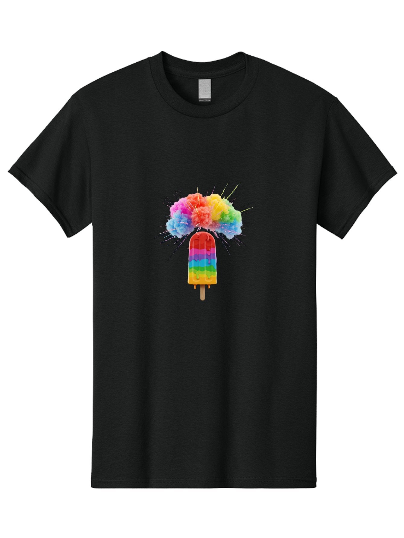 Boom-Rainbow-Popsicle Men'S Graphic Tee, 100% Cotton, Comfortable Casual Summer Wear, Machine Washable, Vintage Camera, Old Camera, Antique Camera, Black Camera, Classic Photography, Photography Equipment, Nostalgic Device, Film Camera, Bal851 7