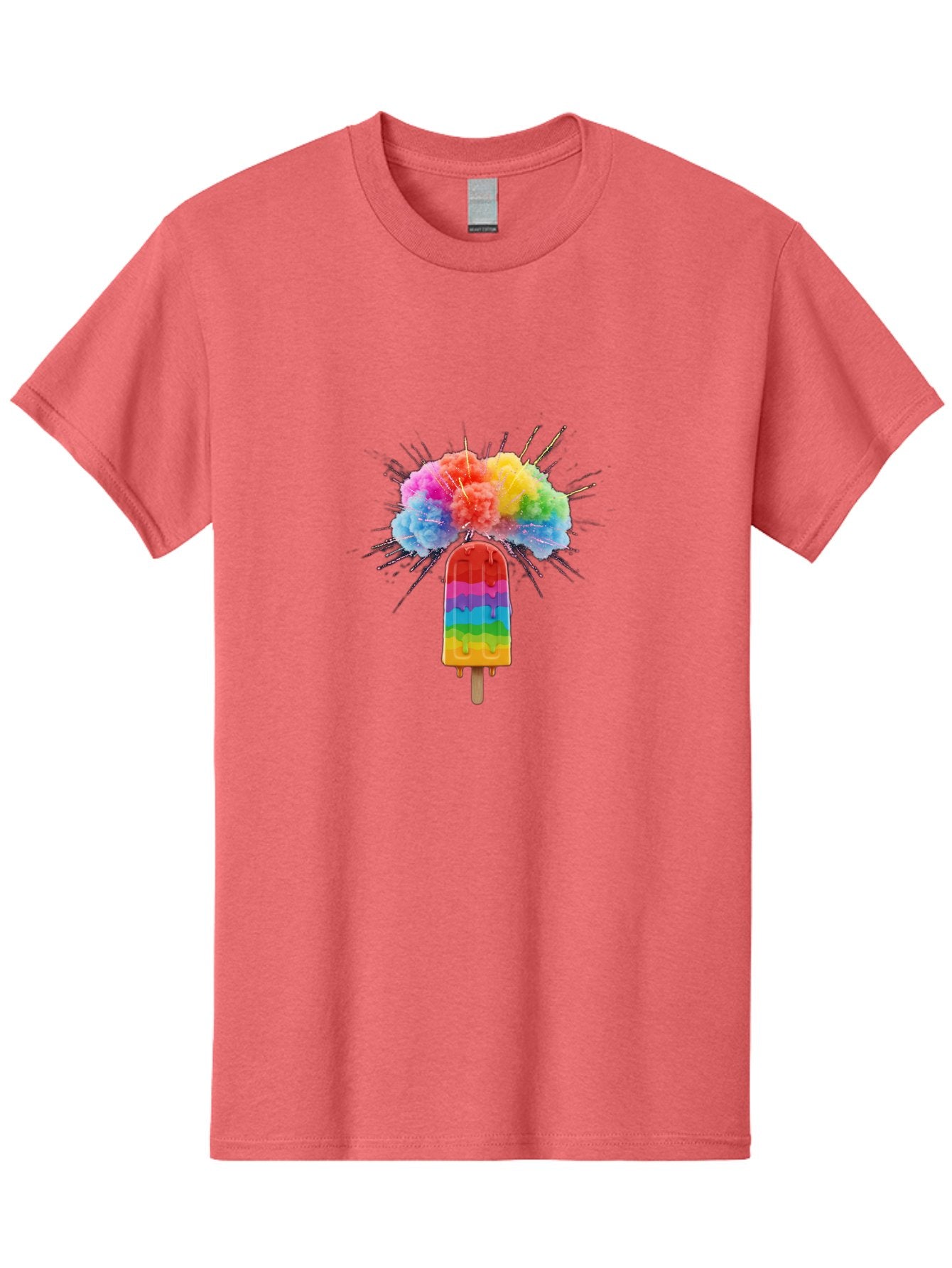 Boom-Rainbow-Popsicle Men'S Graphic Tee, 100% Cotton, Comfortable Casual Summer Wear, Machine Washable, Vintage Camera, Old Camera, Antique Camera, Black Camera, Classic Photography, Photography Equipment, Nostalgic Device, Film Camera, Bal851 3