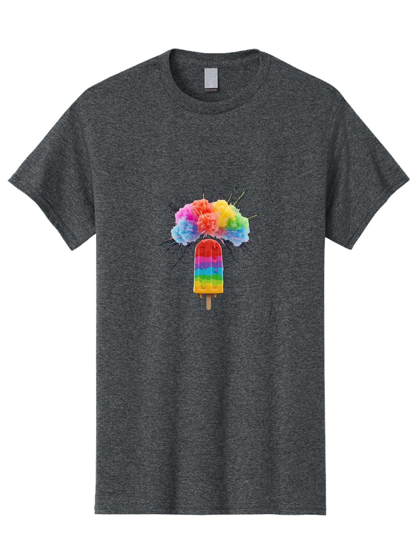Boom-Rainbow-Popsicle Men'S Graphic Tee, 100% Cotton, Comfortable Casual Summer Wear, Machine Washable, Vintage Camera, Old Camera, Antique Camera, Black Camera, Classic Photography, Photography Equipment, Nostalgic Device, Film Camera, Bal851 14