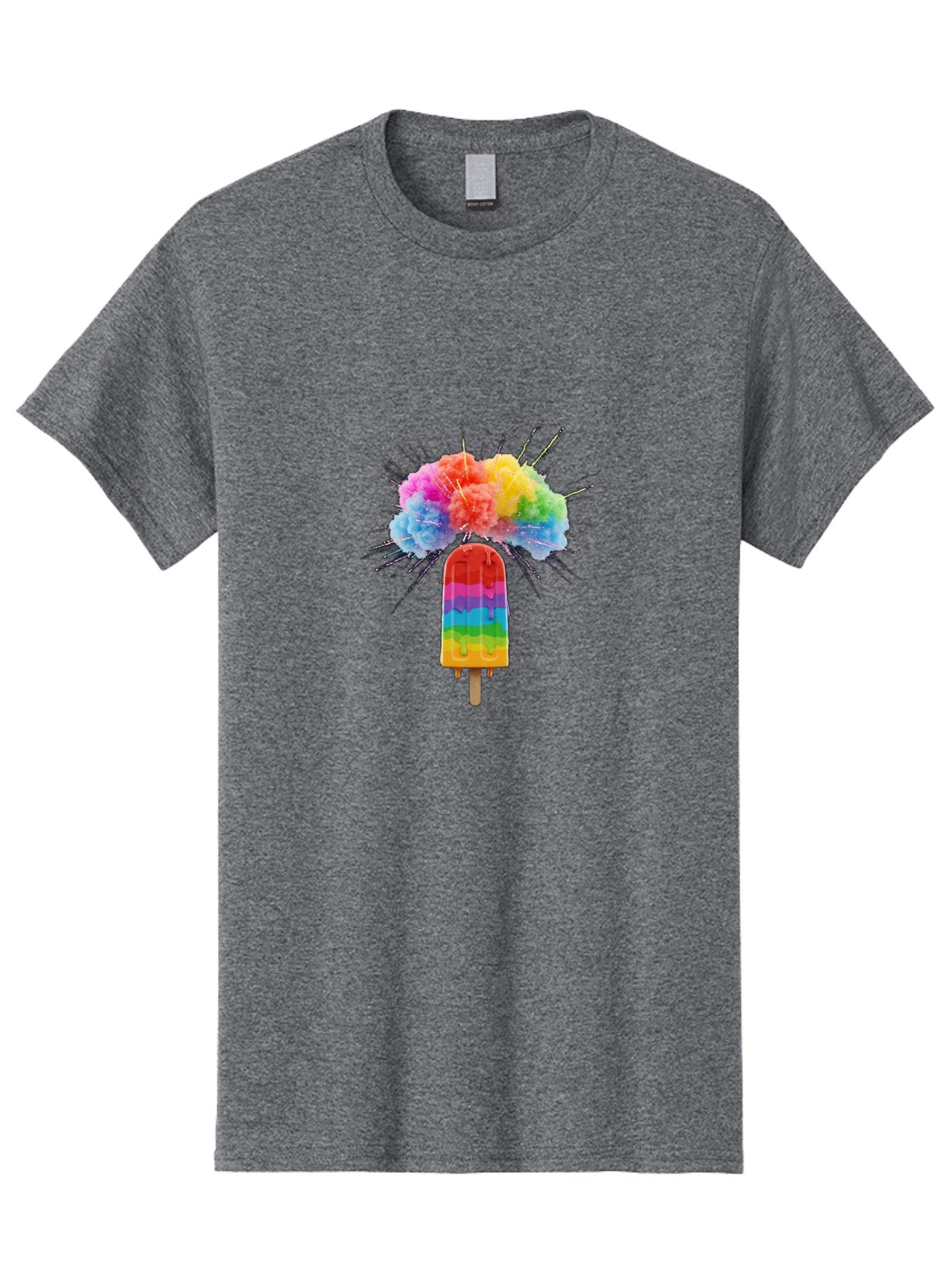 Boom-Rainbow-Popsicle Men'S Graphic Tee, 100% Cotton, Comfortable Casual Summer Wear, Machine Washable, Vintage Camera, Old Camera, Antique Camera, Black Camera, Classic Photography, Photography Equipment, Nostalgic Device, Film Camera, Bal851 8